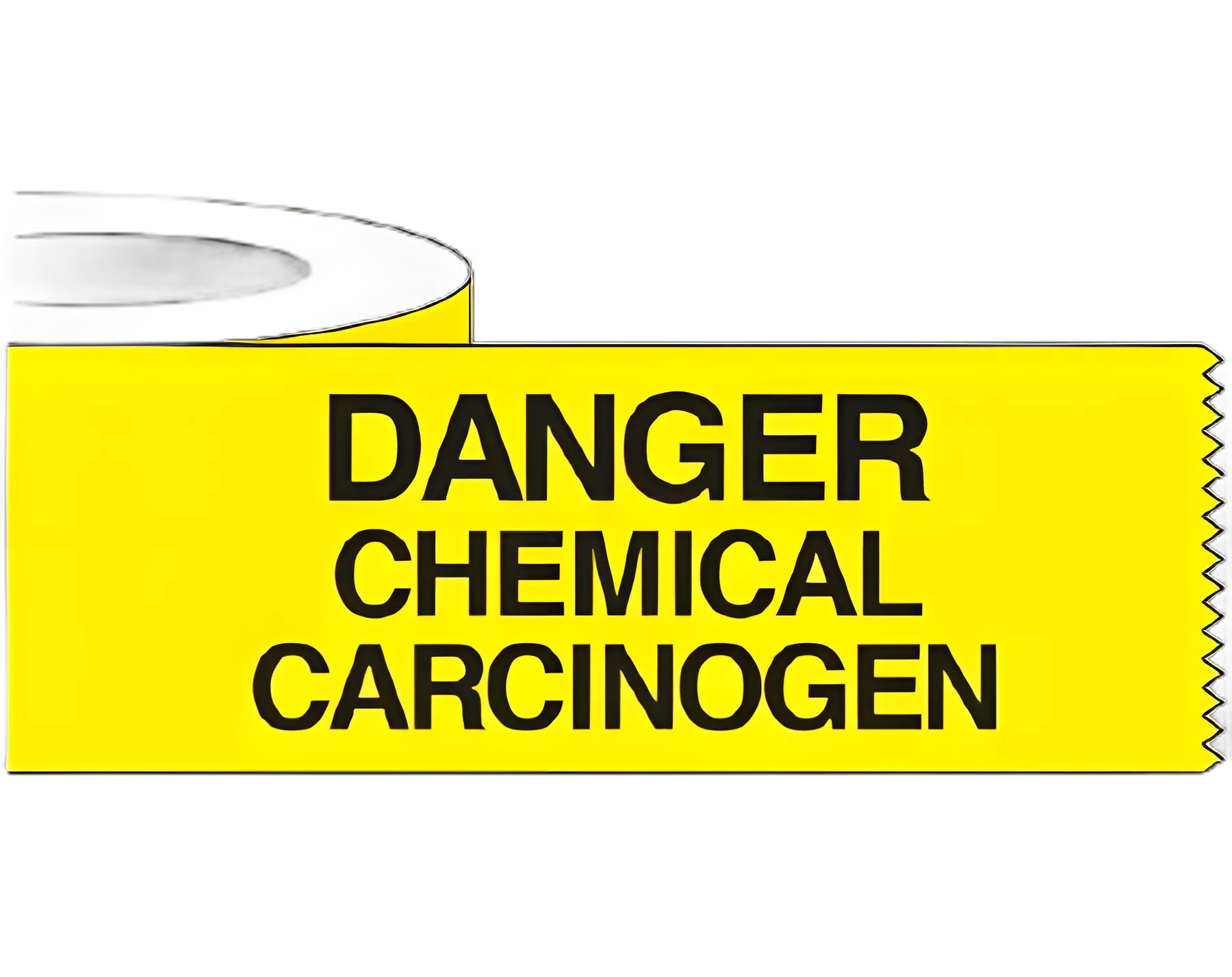 Shamrock Yellow Polyester Pre-Printed Laboratory Labels - Danger/Chemical/Carcinogen with Biohazard Symbol