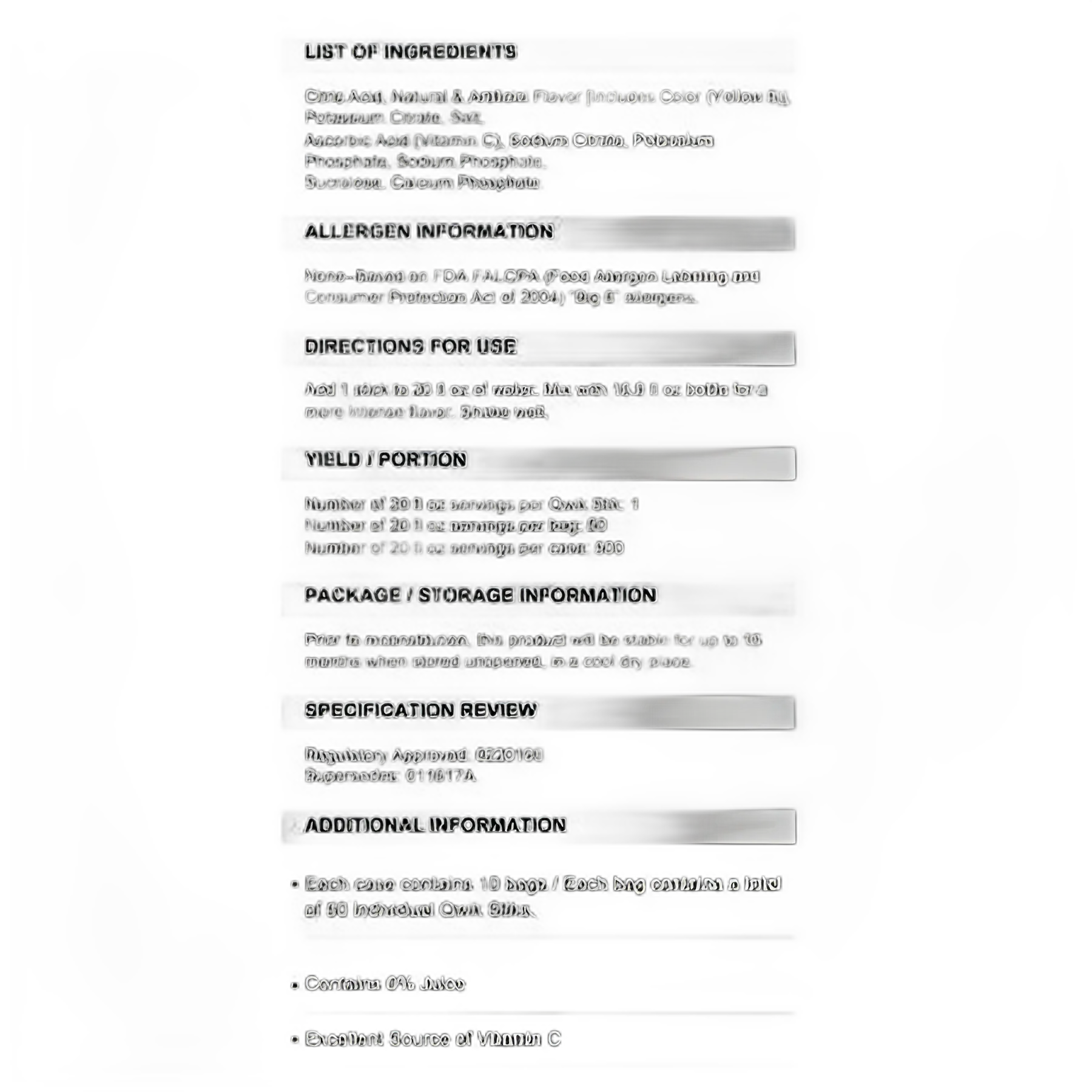 Sqwincher® Quik Stik® Zero Lemonade Flavor Oral Electrolyte Solution, 0.11 oz - Sugar-Free Hydration