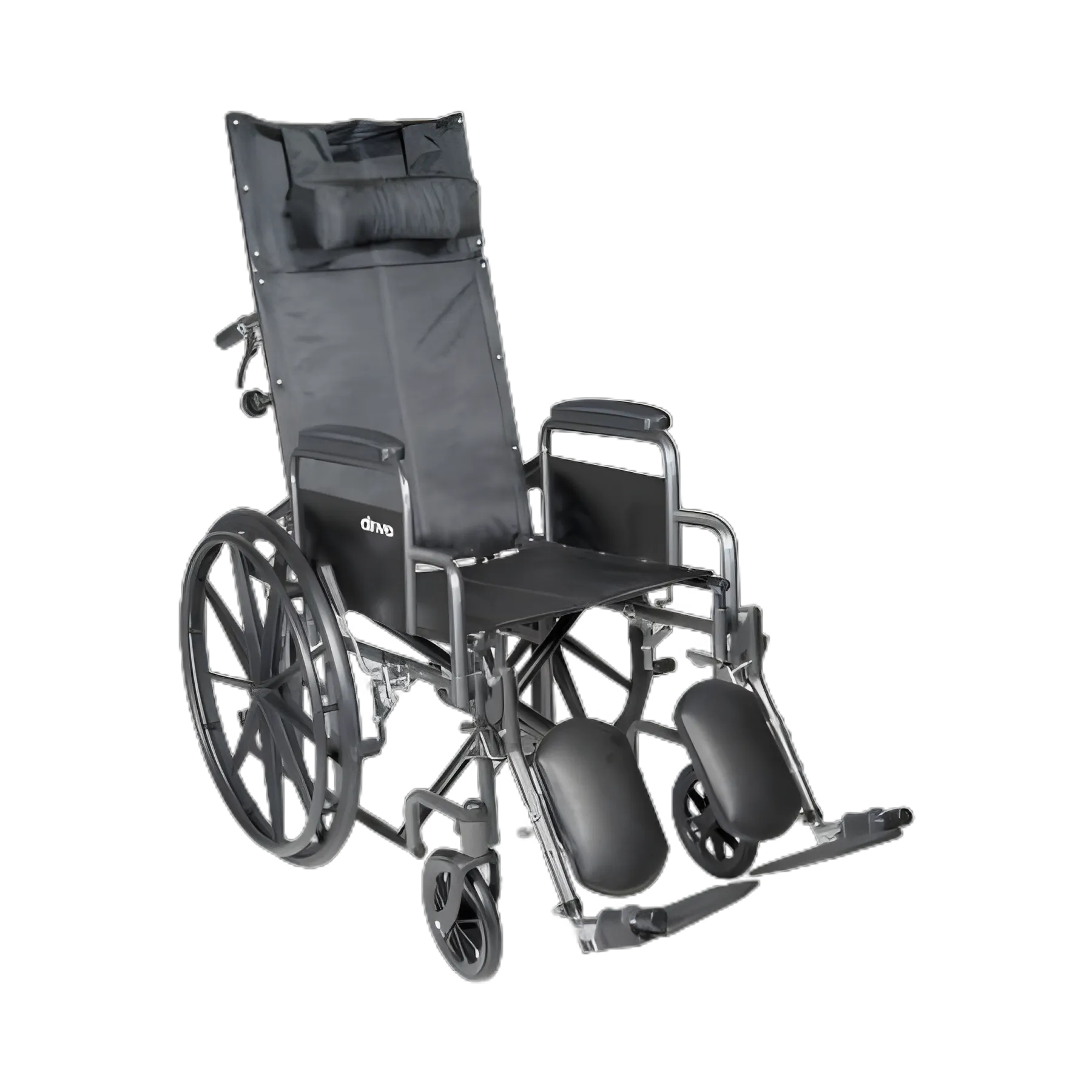 McKesson Reclining Wheelchair - Desk Arms, 18" Seat, 300 lbs Capacity