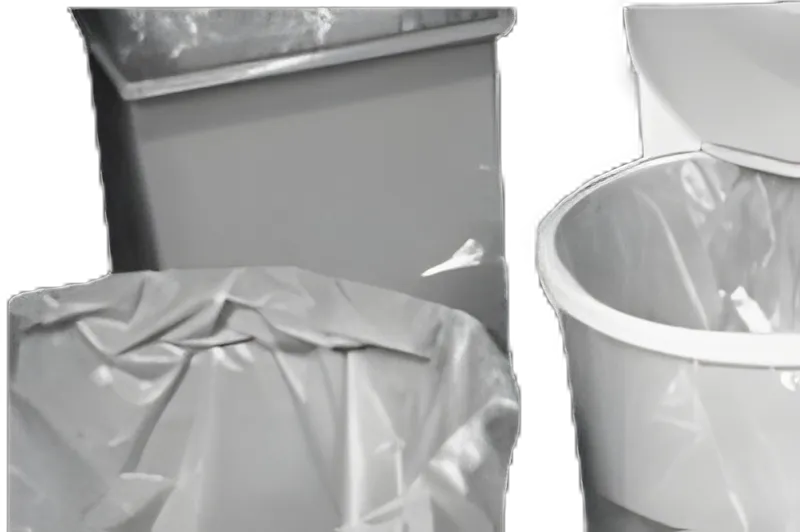 Trash Bag LK® 33 gal. White LLDPE 25 Mic. 33 X 39 Inch Star Seal Bottom Flat Pack