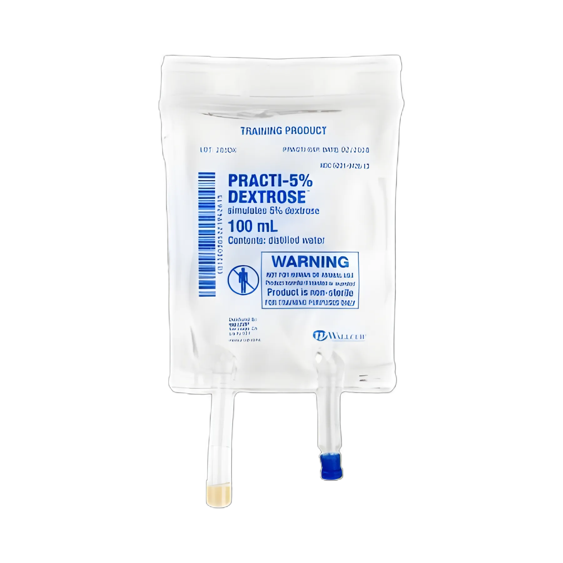 Wallcur Practi-100ML IV Bag with 5% Dextrose for Clinical Training