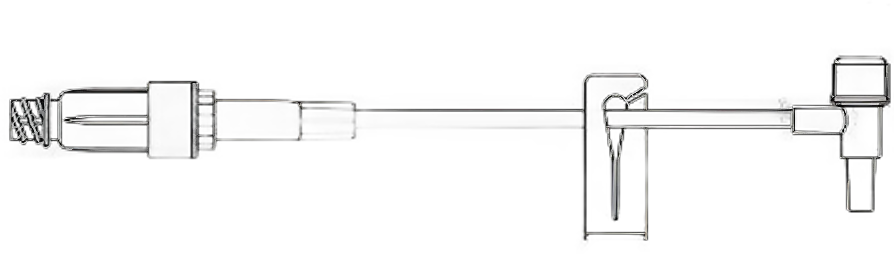 IV Extension Set UltraSite® Needle-Free Port Small Bore 5 Inch Tubing Without Filter