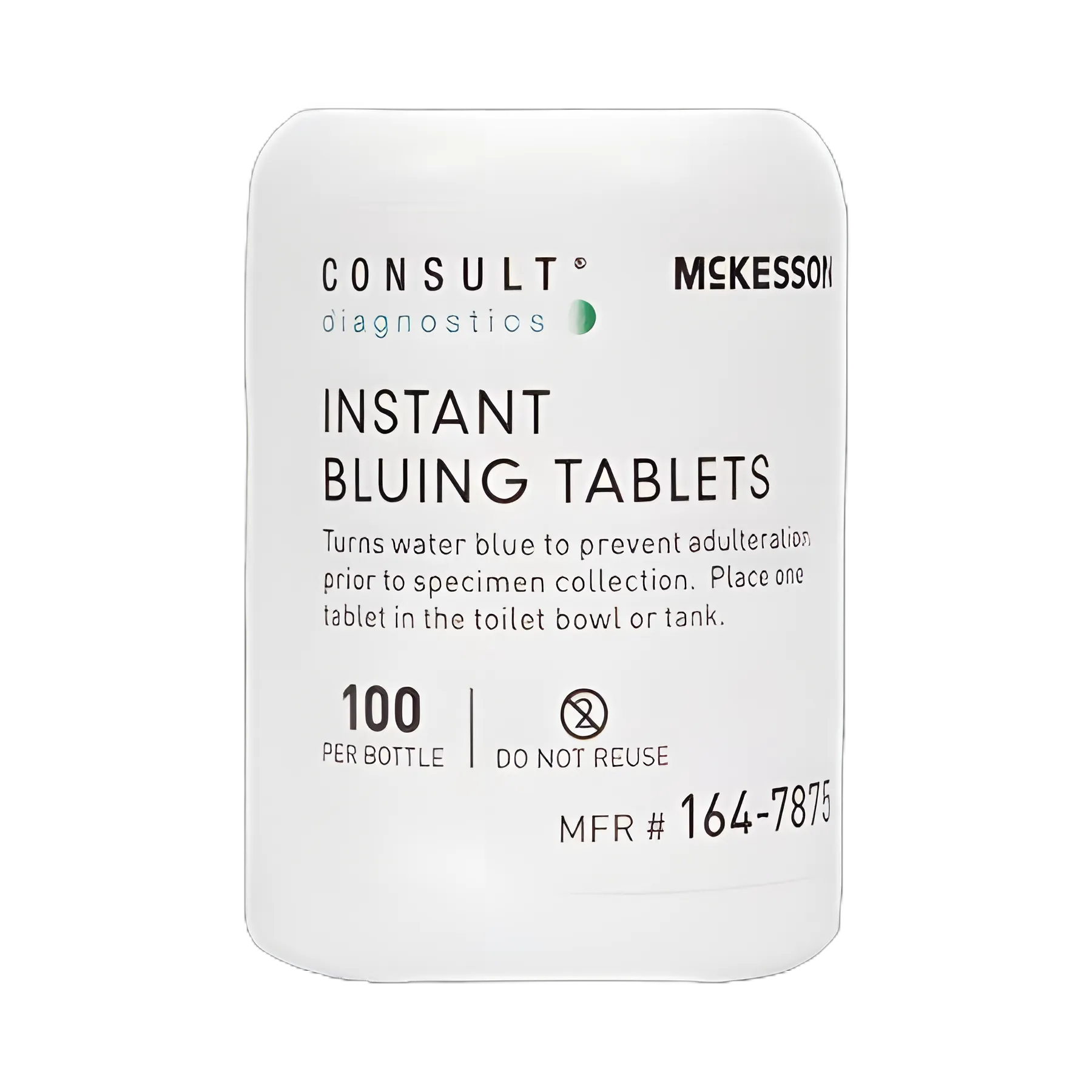 McKesson Consult™ Instant Bluing Tablets for Drug Screening, 100 Count