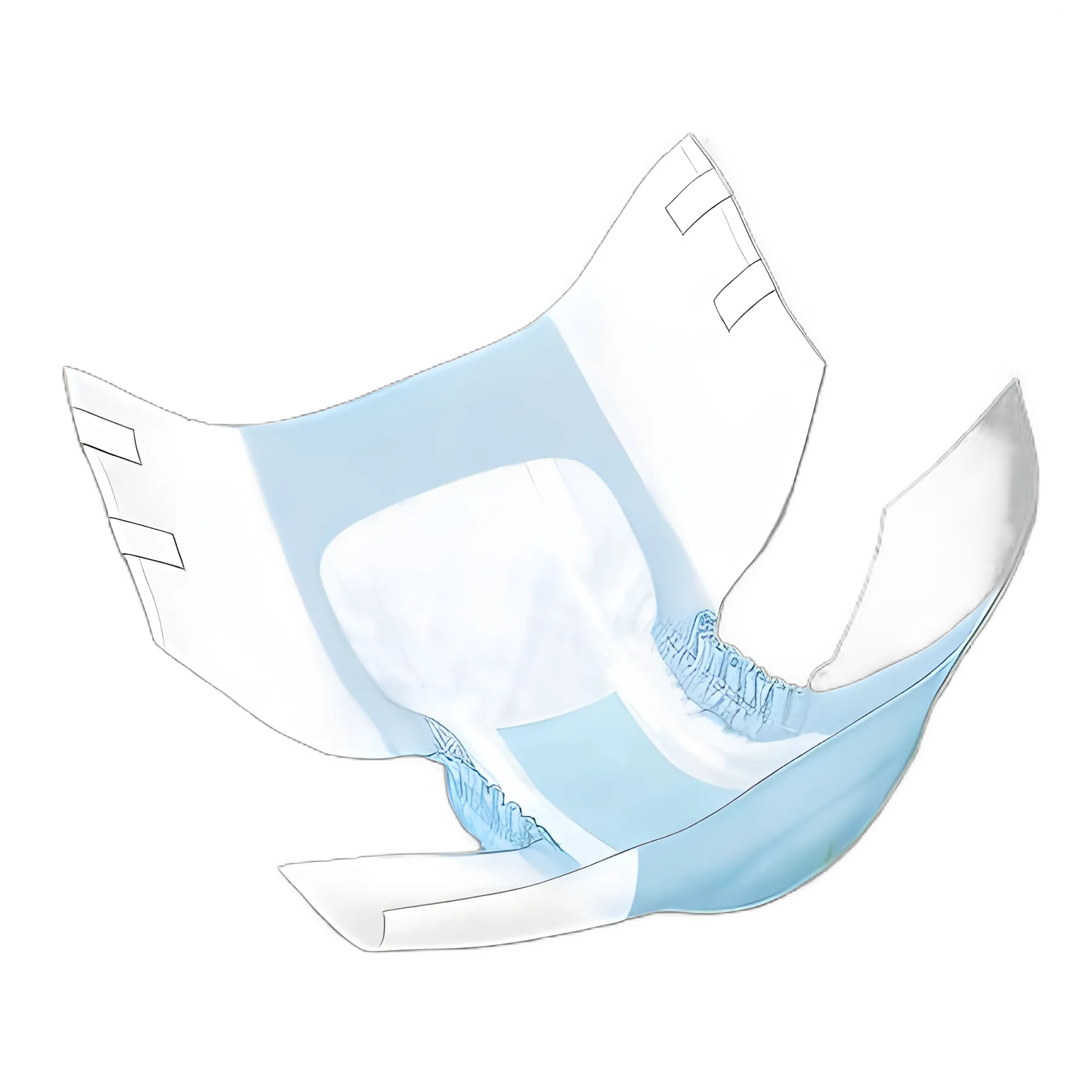 Unisex Adult Incontinence Brief Simplicity™ Large Disposable Moderate Absorbency - 65034R