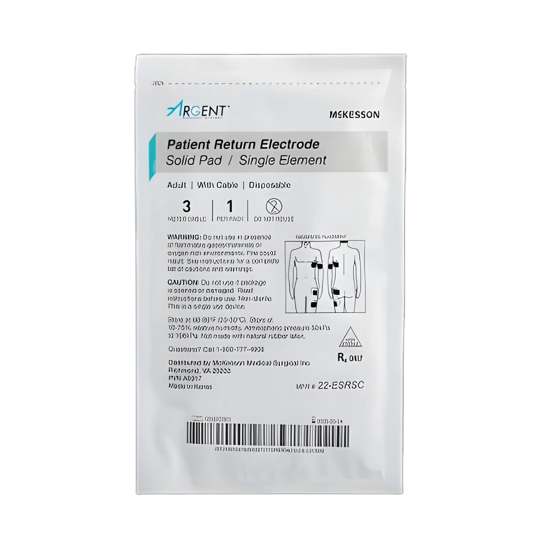 McKesson Argent™ Single Corded Patient Return Electrode