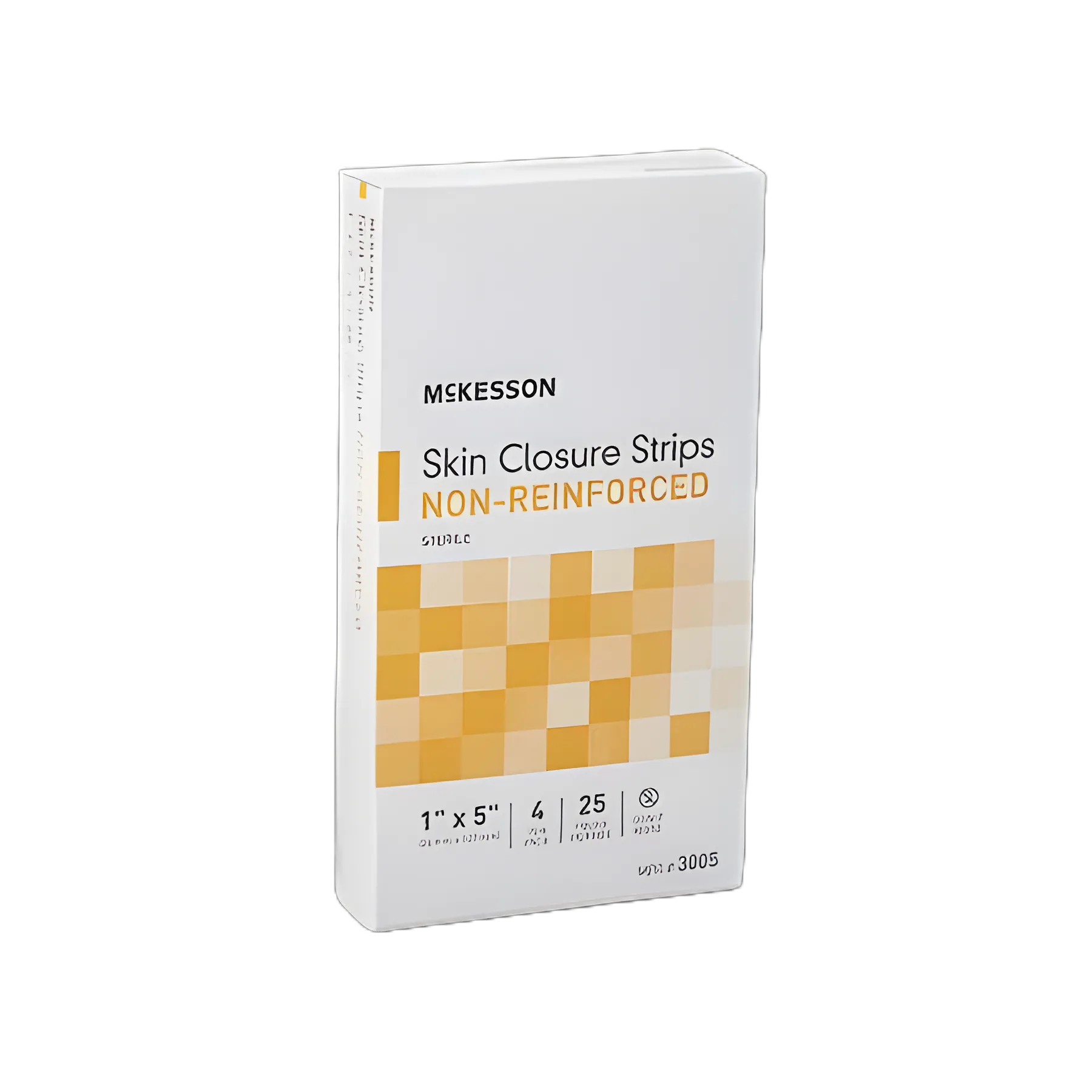 Skin Closure Strip McKesson 1 X 5 Inch Nonwoven Material Flexible Strip Tan