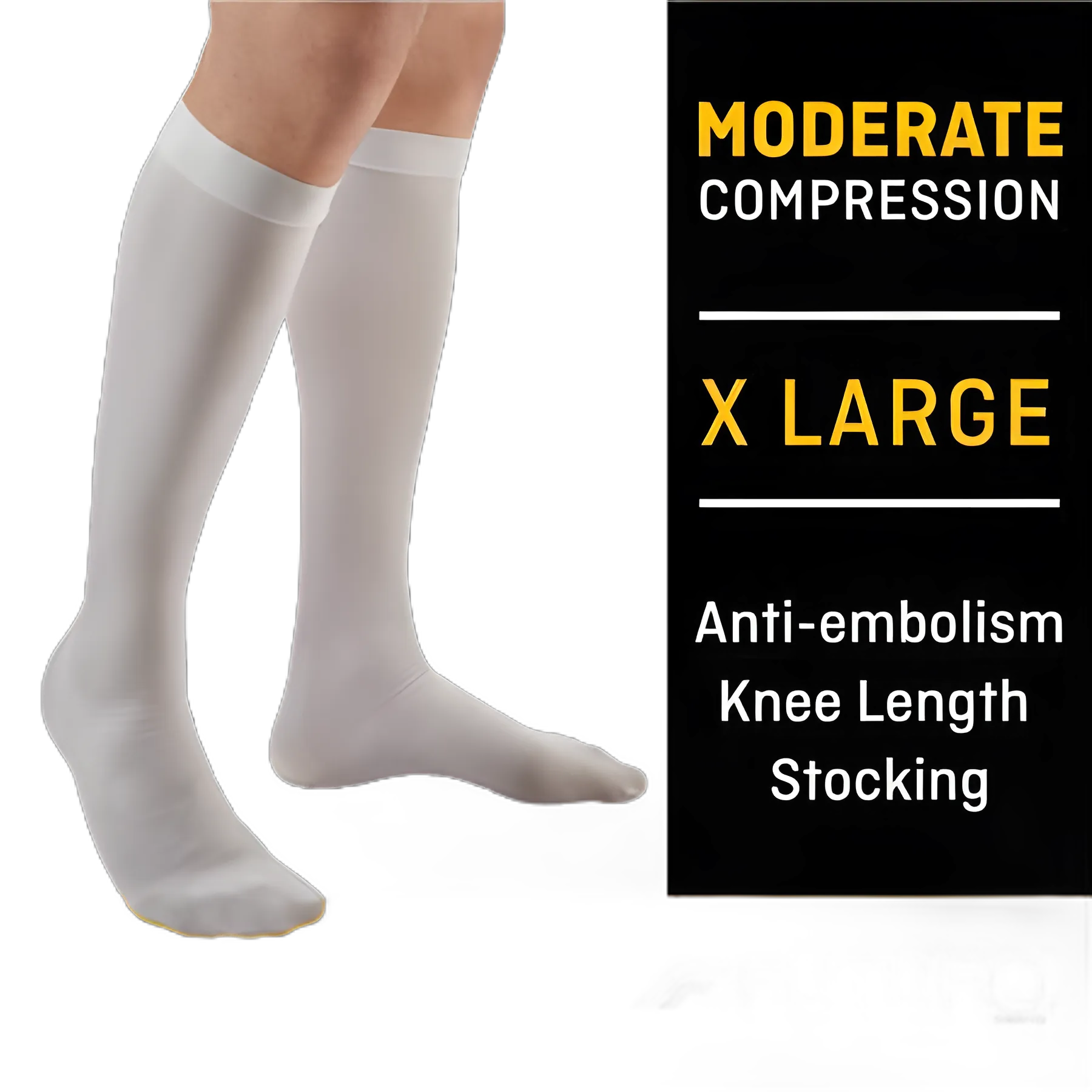 3M™ Futuro™ Anti-Embolism Stockings Knee High X-Large White - Post-Surgery Blood Clot Prevention