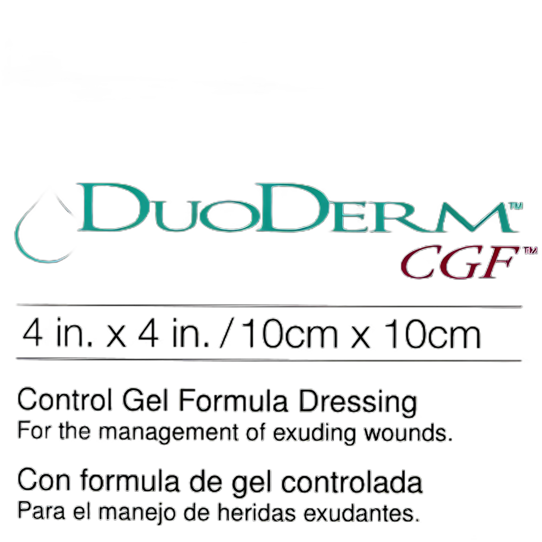 Hydrocolloid Dressing DuoDERM® CGF® 4 X 4 Inch Square - 187658