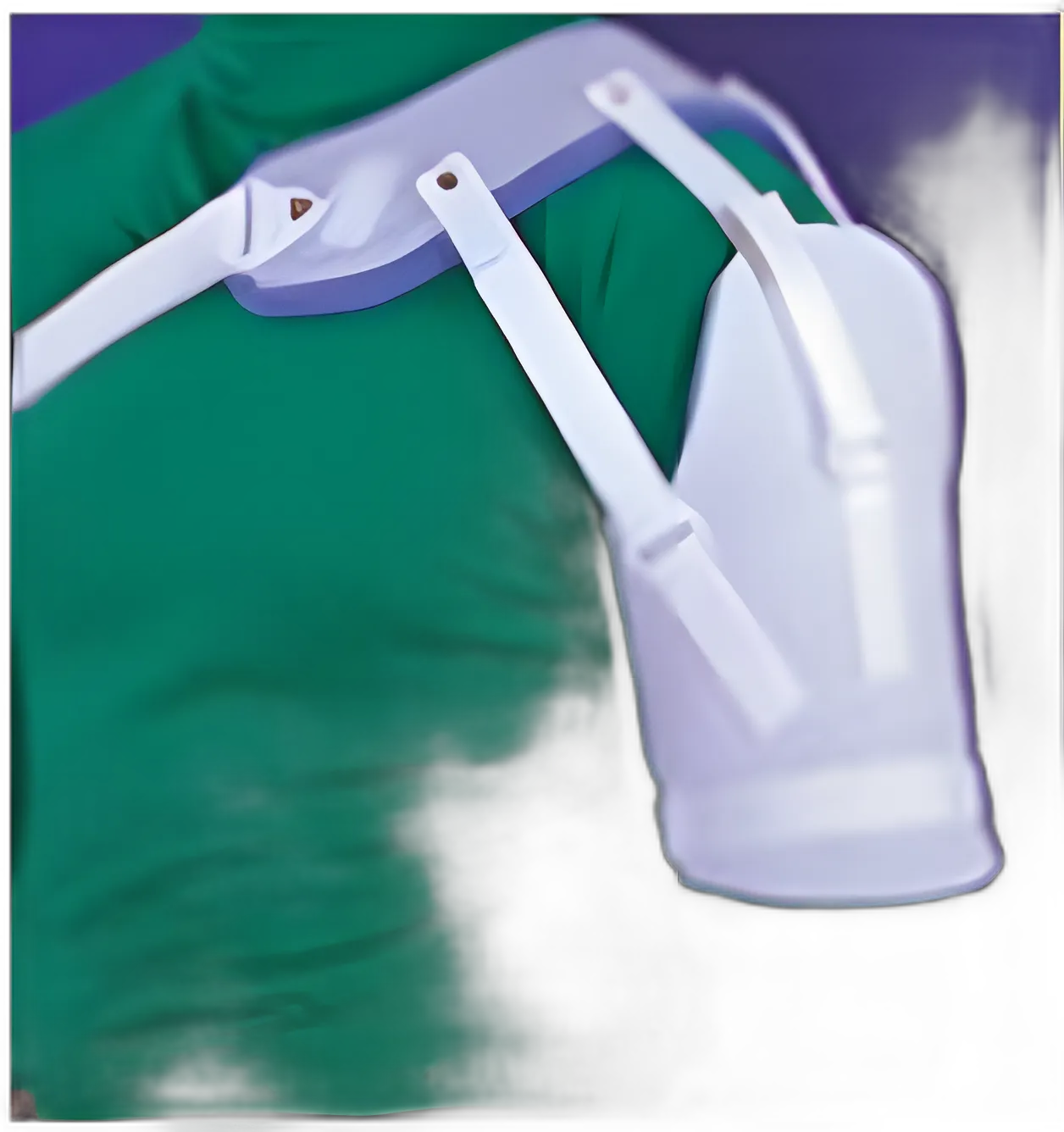 Shoulder Sling AliMed® Hemi-Shoulder Sling X-Small Polyethylene and Plastazote® Foam / Polyester Hook and Loop Strap Closure Right Shoulder