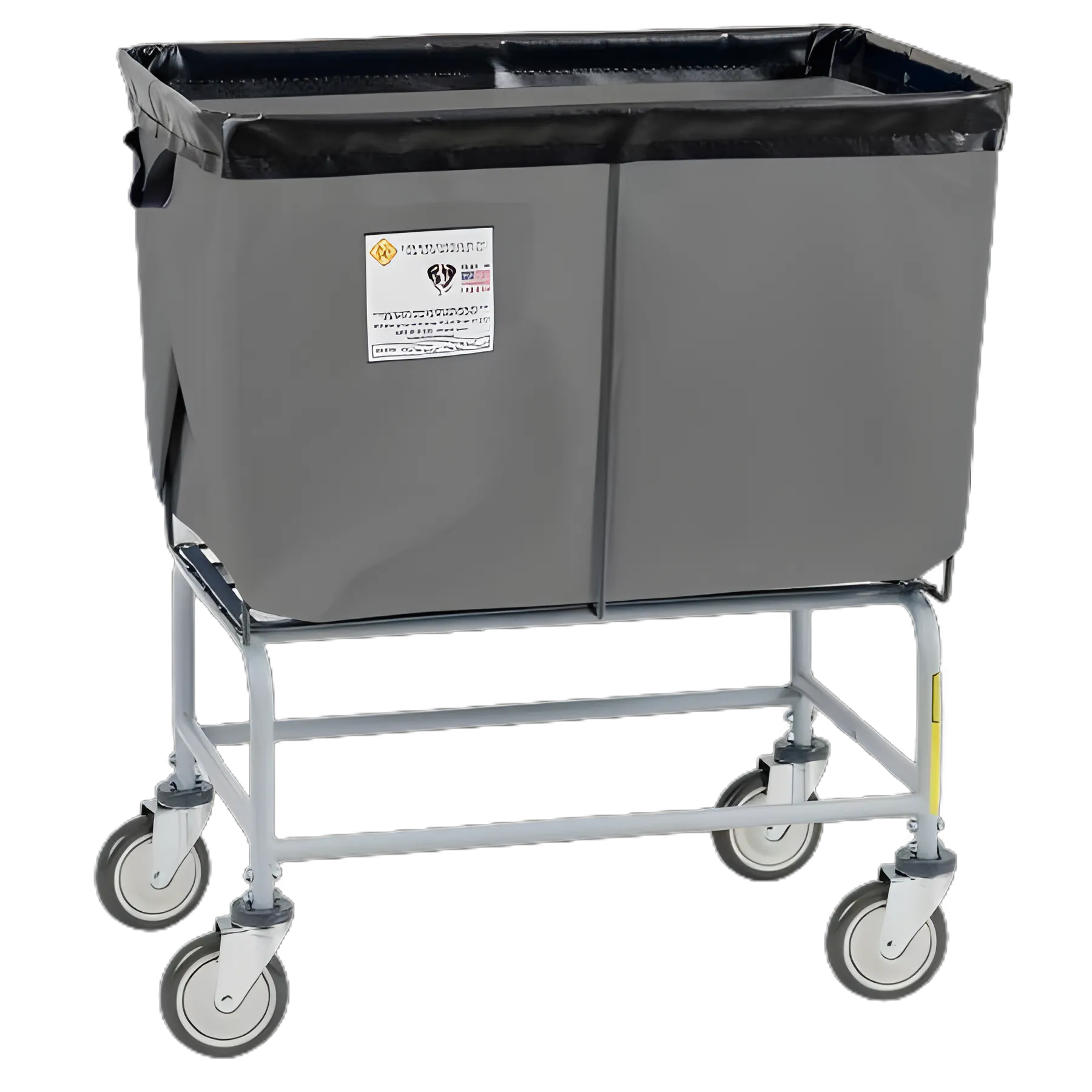 Elevated Basket Truck 6 Bushel Capacity Zinc Plated Steel 5 Inch Clean Wheel System™ Casters
