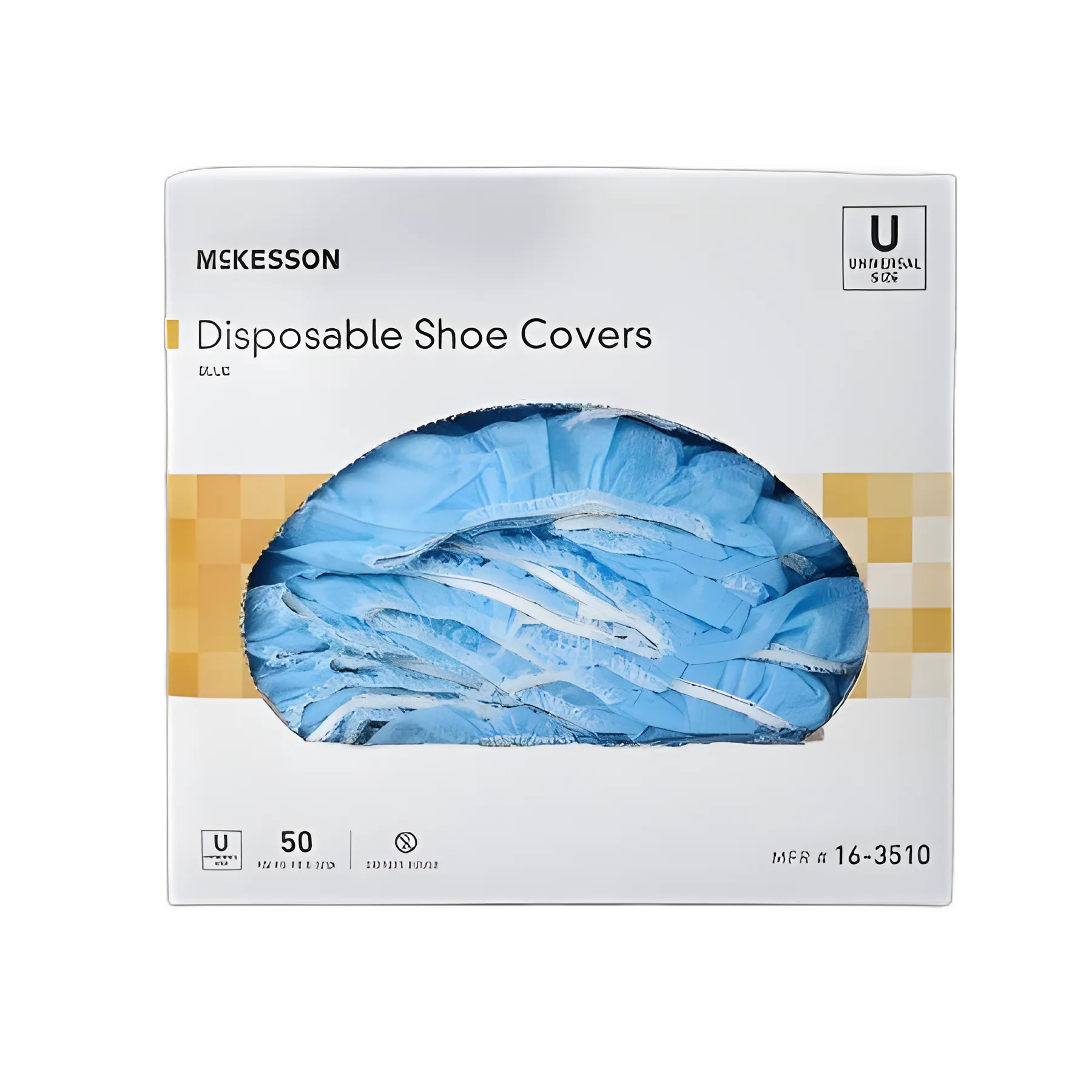 Shoe Cover McKesson One Size Fits Most Shoe High Nonskid Sole Blue NonSterile