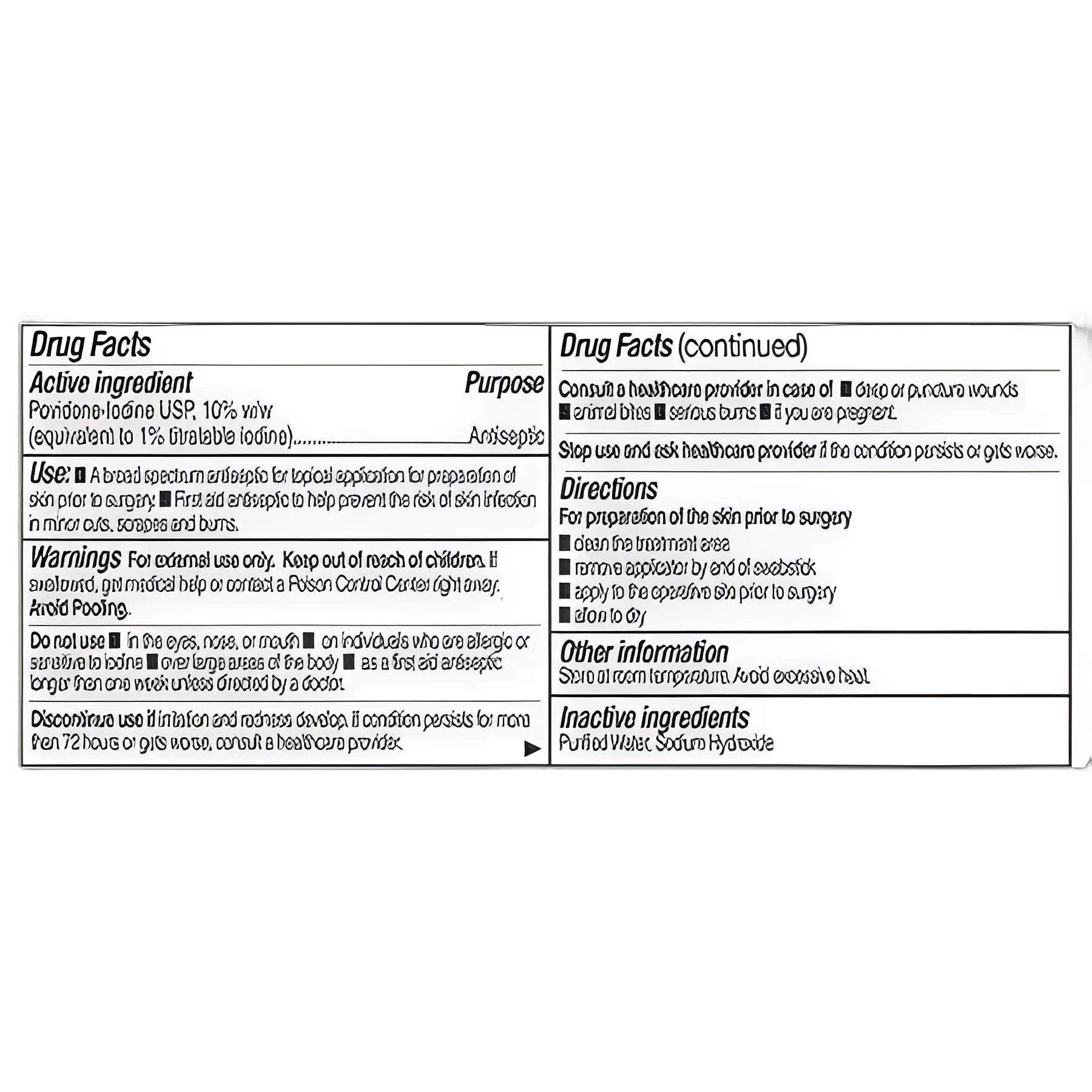 Impregnated Swabstick PDI® 10% Strength Povidone-Iodine Individual Packet NonSterile - S41125