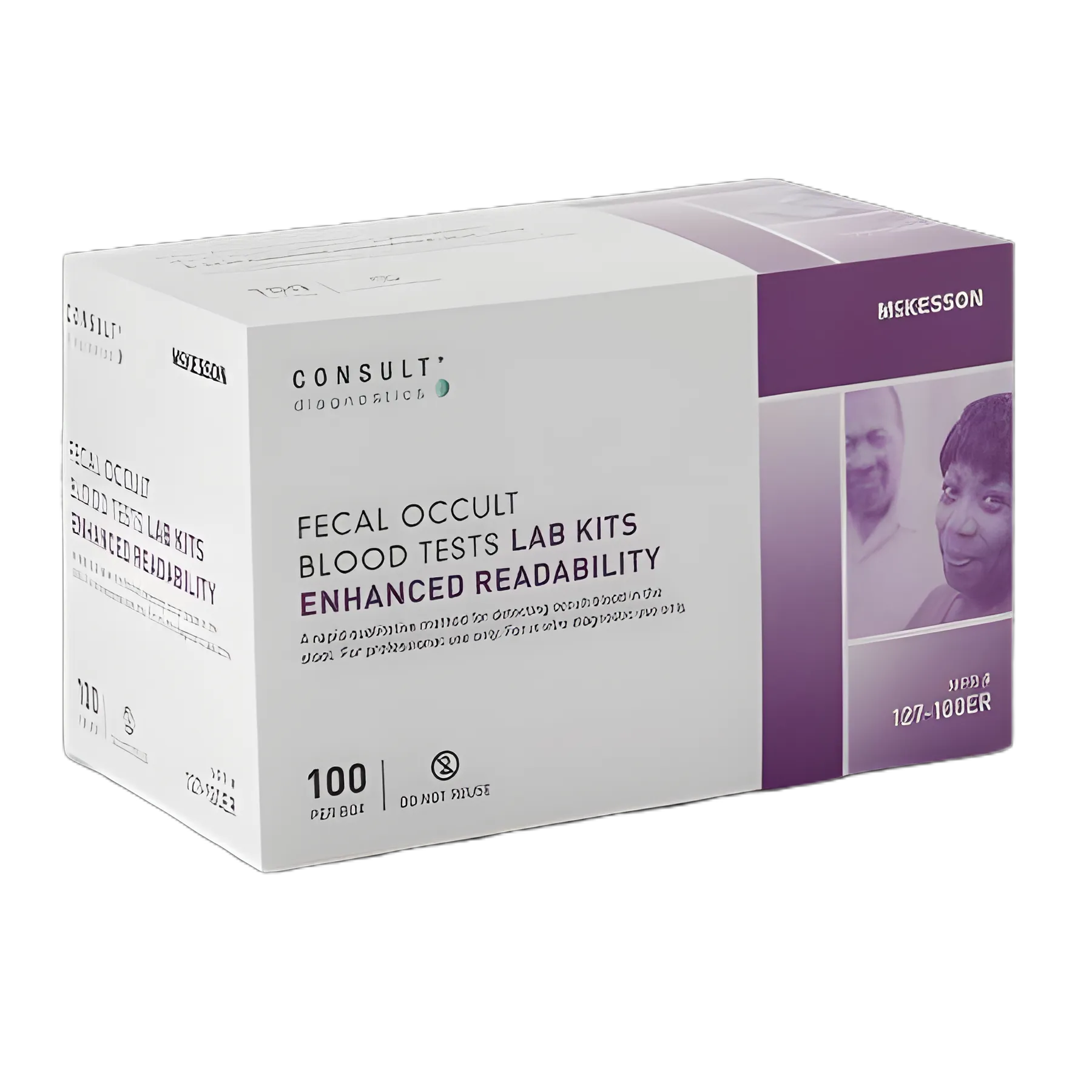McKesson Consult™ FOBT Cancer Screening Test Kit - 100 Tests, CLIA Waived