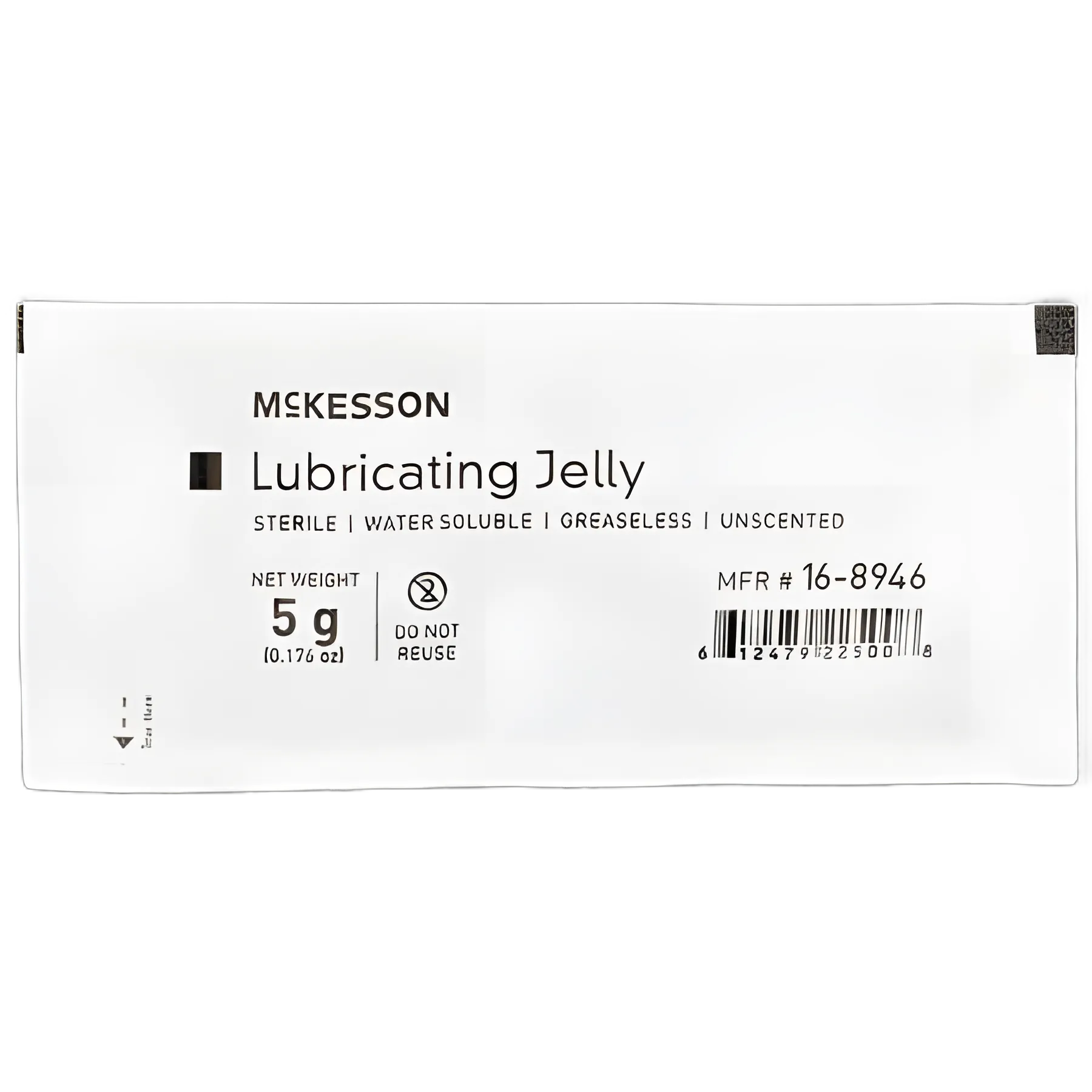 McKesson Sterile Lubricating Jelly, 5g Individual Packet - Medical Grade