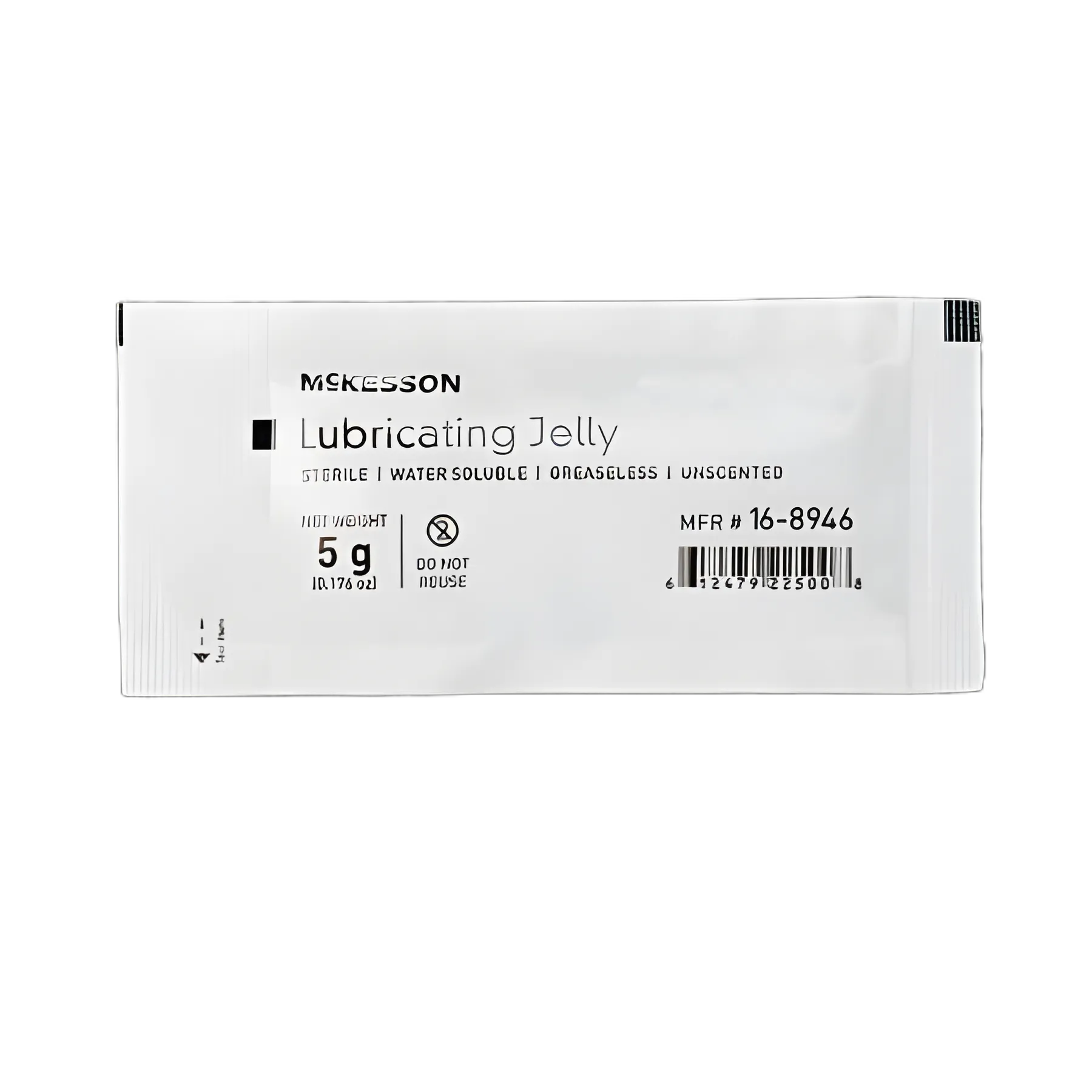 McKesson Sterile Lubricating Jelly, 5g Individual Packet - Medical Grade
