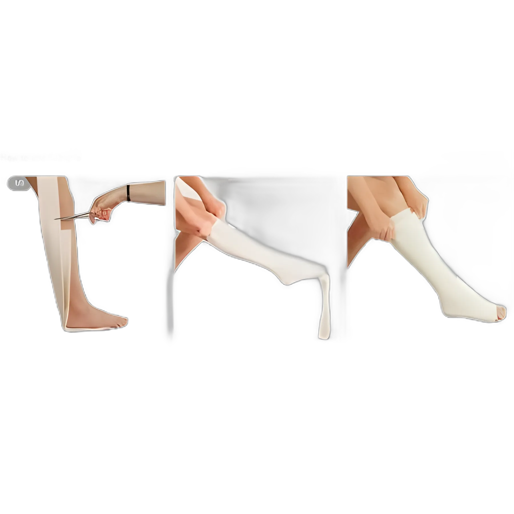 Elastic Tubular Support Bandage Tubigrip® 3-1/2 Inch X 1 Yard Large Ankle / Medium Knee / Small Thigh Pull On Natural NonSterile Size E Standard Compression