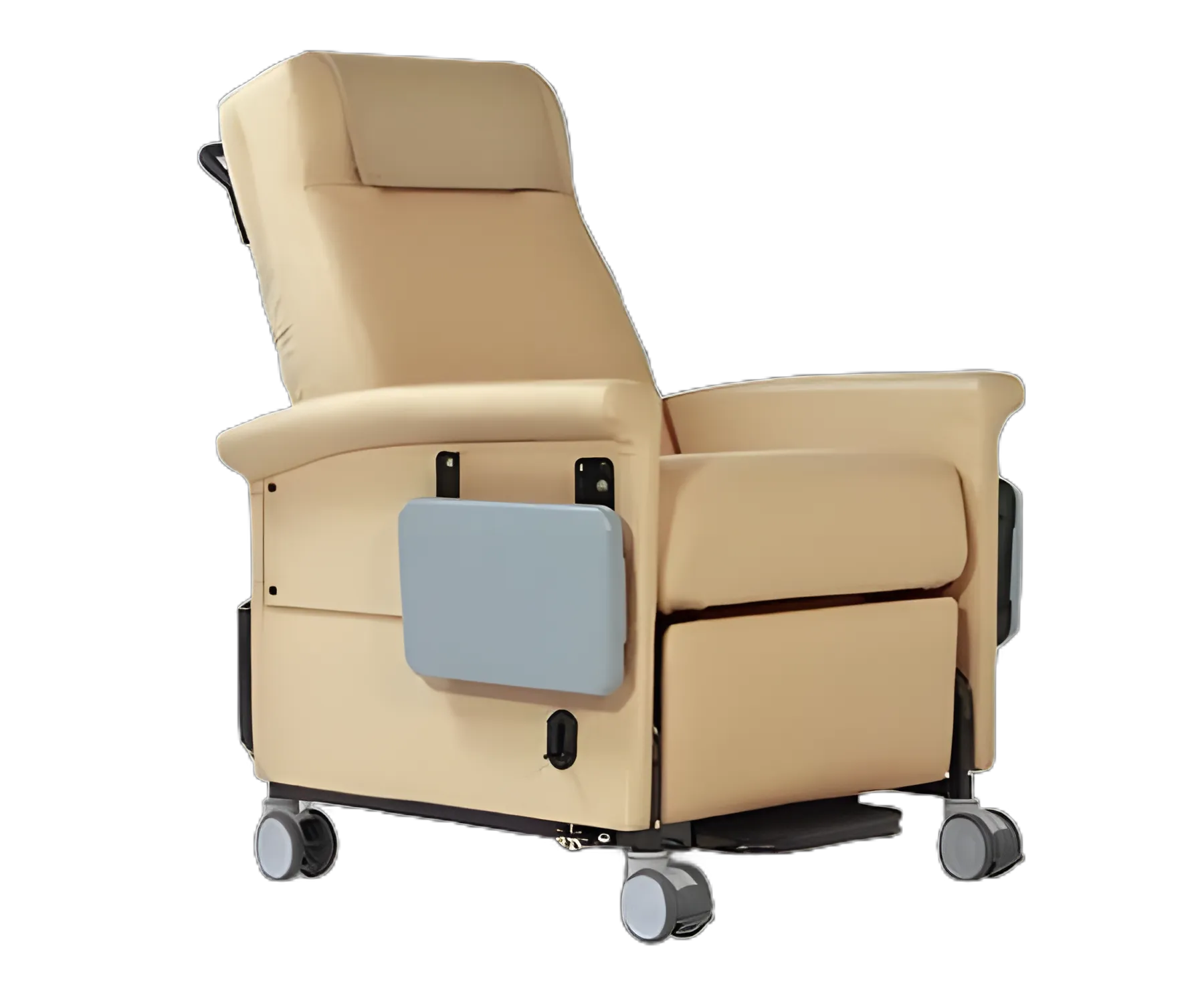 Ascent 65 Series Medical Transport Manual Recliner in Bonnie Blue Vinyl with Trendelenburg Position