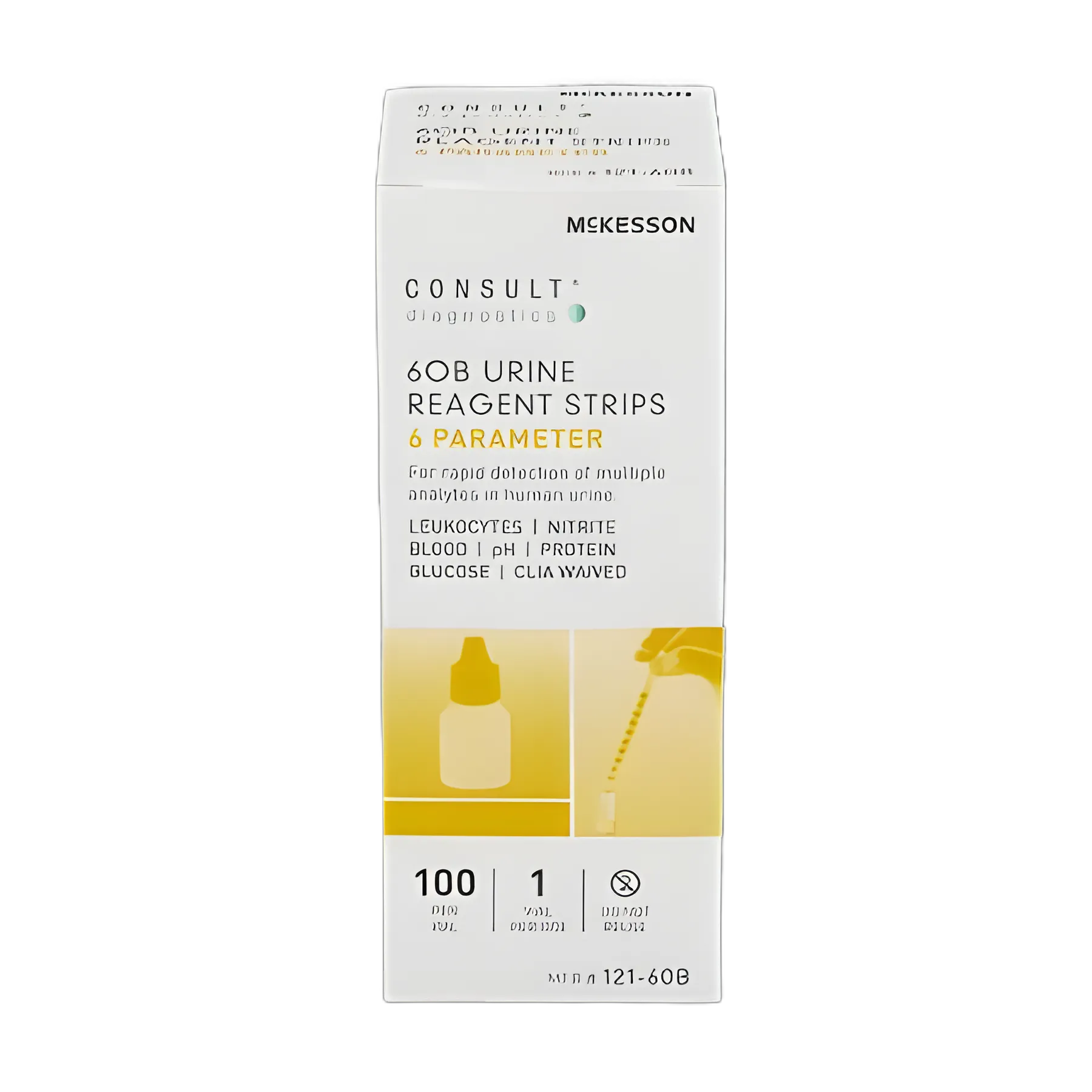 Urinalysis Reagent McKesson Consult™ Blood, Glucose, Leukocytes, Nitrite, pH, Protein For McKesson CONSULT 120 Ultra Urine Analyzer (MFR # 121-120)