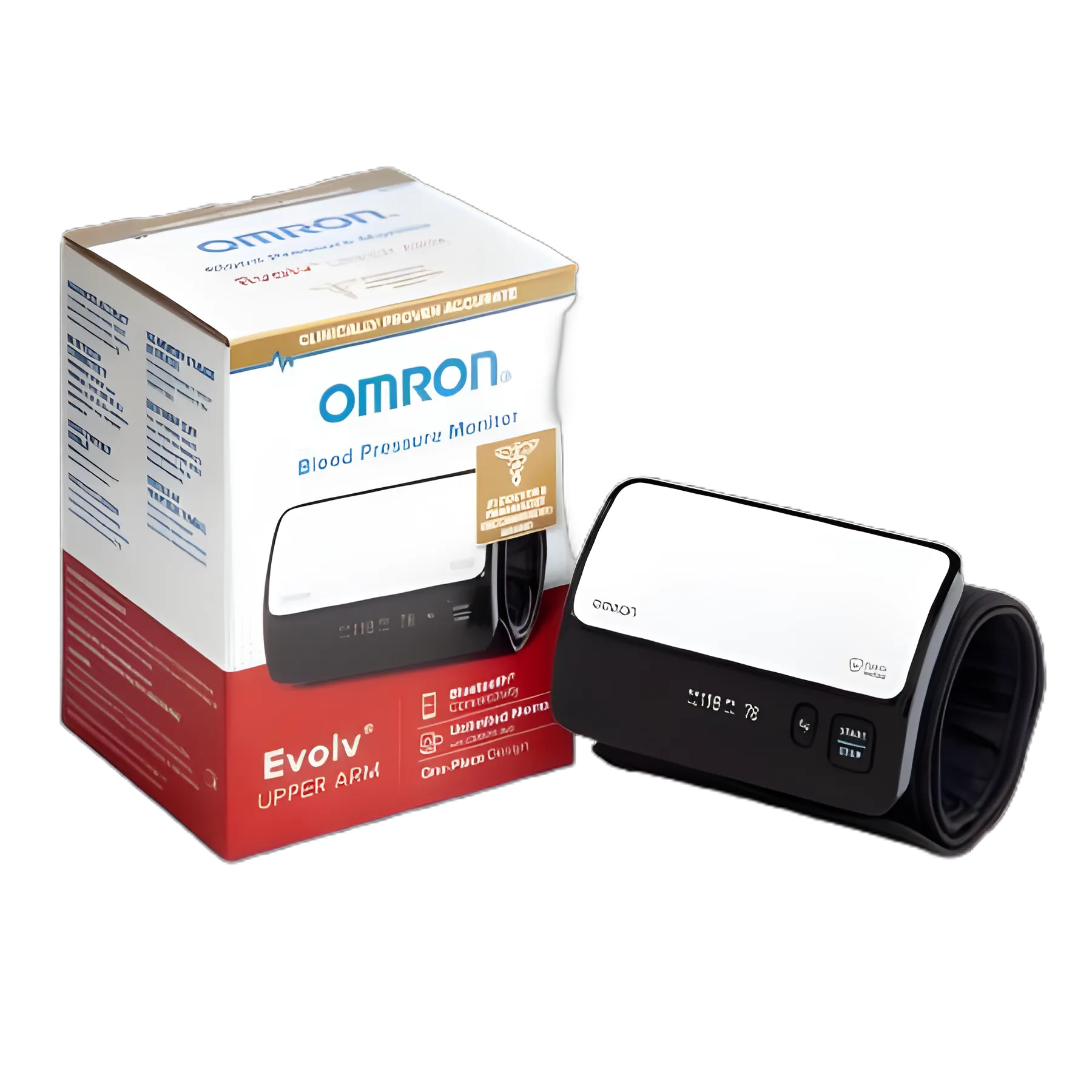 Omron Evolv® Automatic Digital Blood Pressure Monitor with Bluetooth Connectivity and Wide Range Cuff
