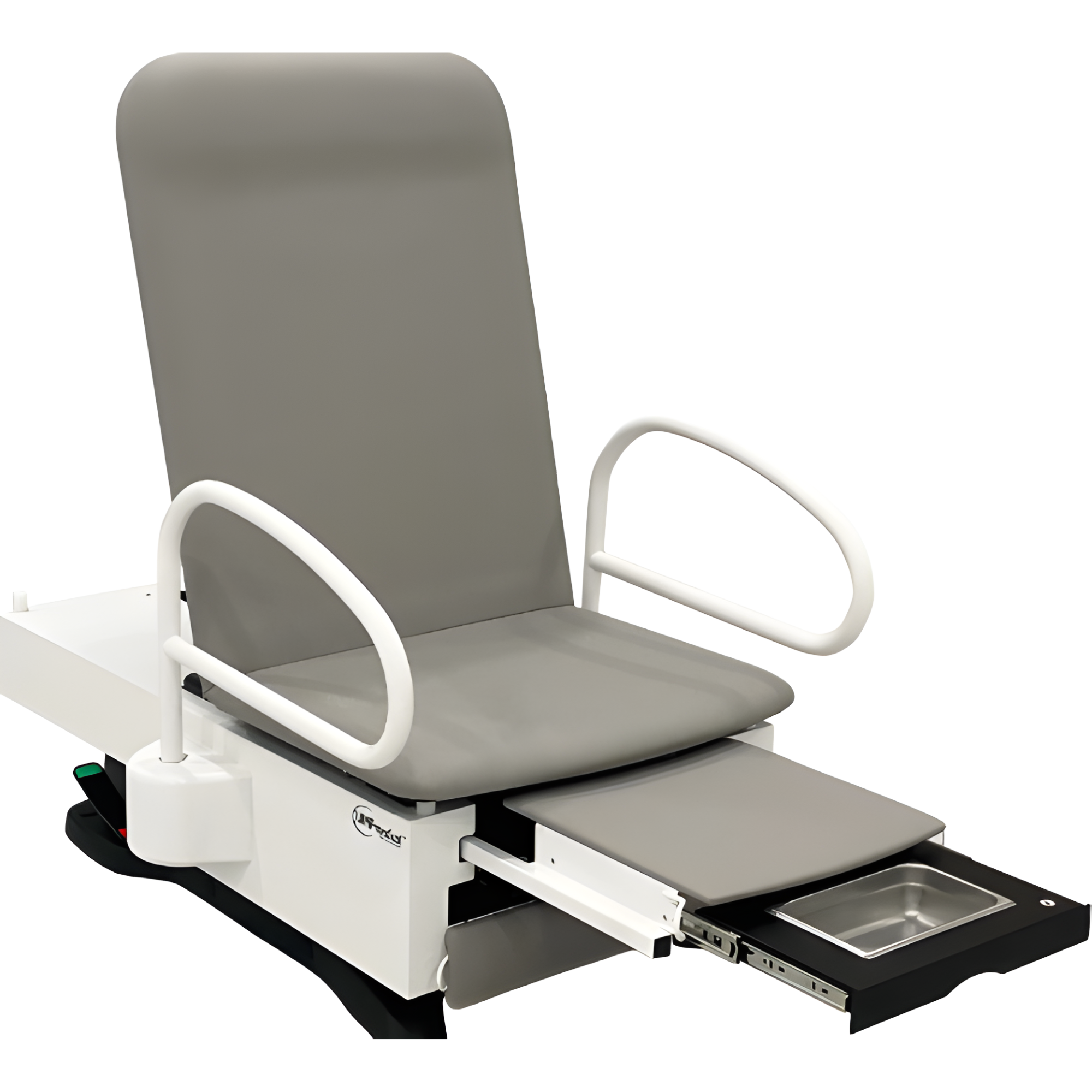 FusionFREEDOM™ Exam Chair with Manual Back, 450-lb Weight Capacity, ADA 17-inch Low Seat Height, Stirrups, Standard Base and Classic Upholstery