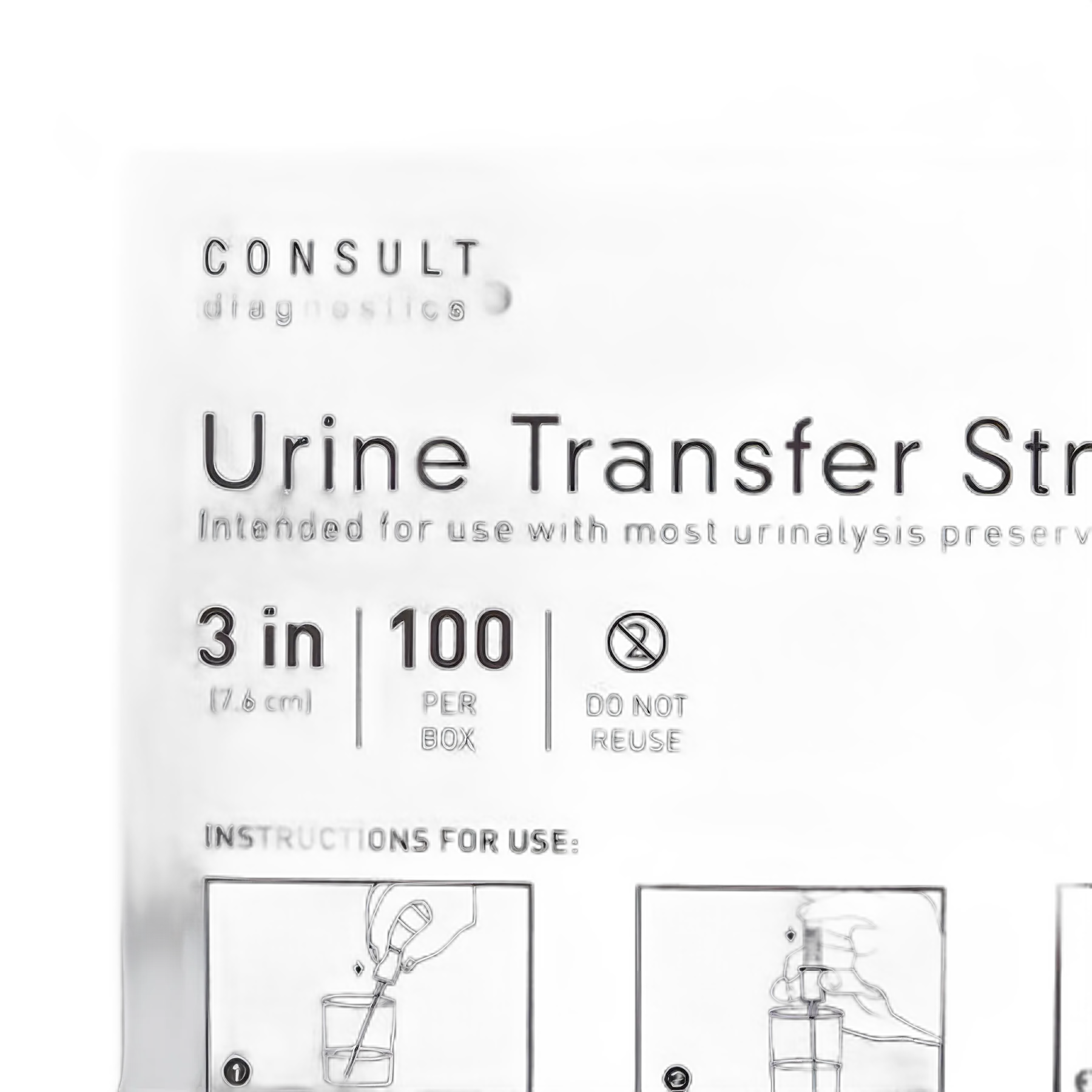 Urine Transfer Straw McKesson Consult™ 3 Inch (7.6 cm)