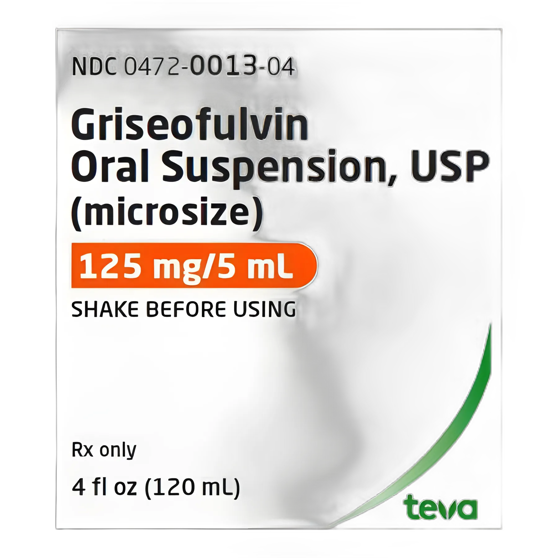 Griseofulvin 125mg/5mL Suspension by Teva - Antifungal