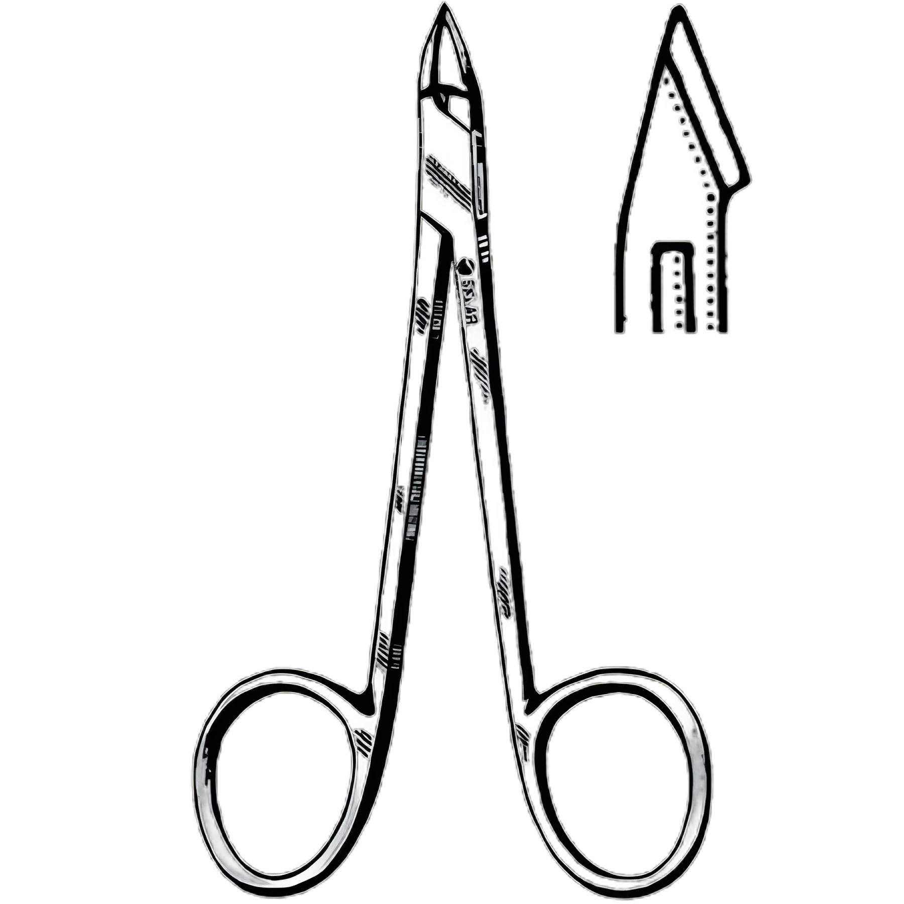 Tissue Nipper Straight Jaws 4 Inch Length