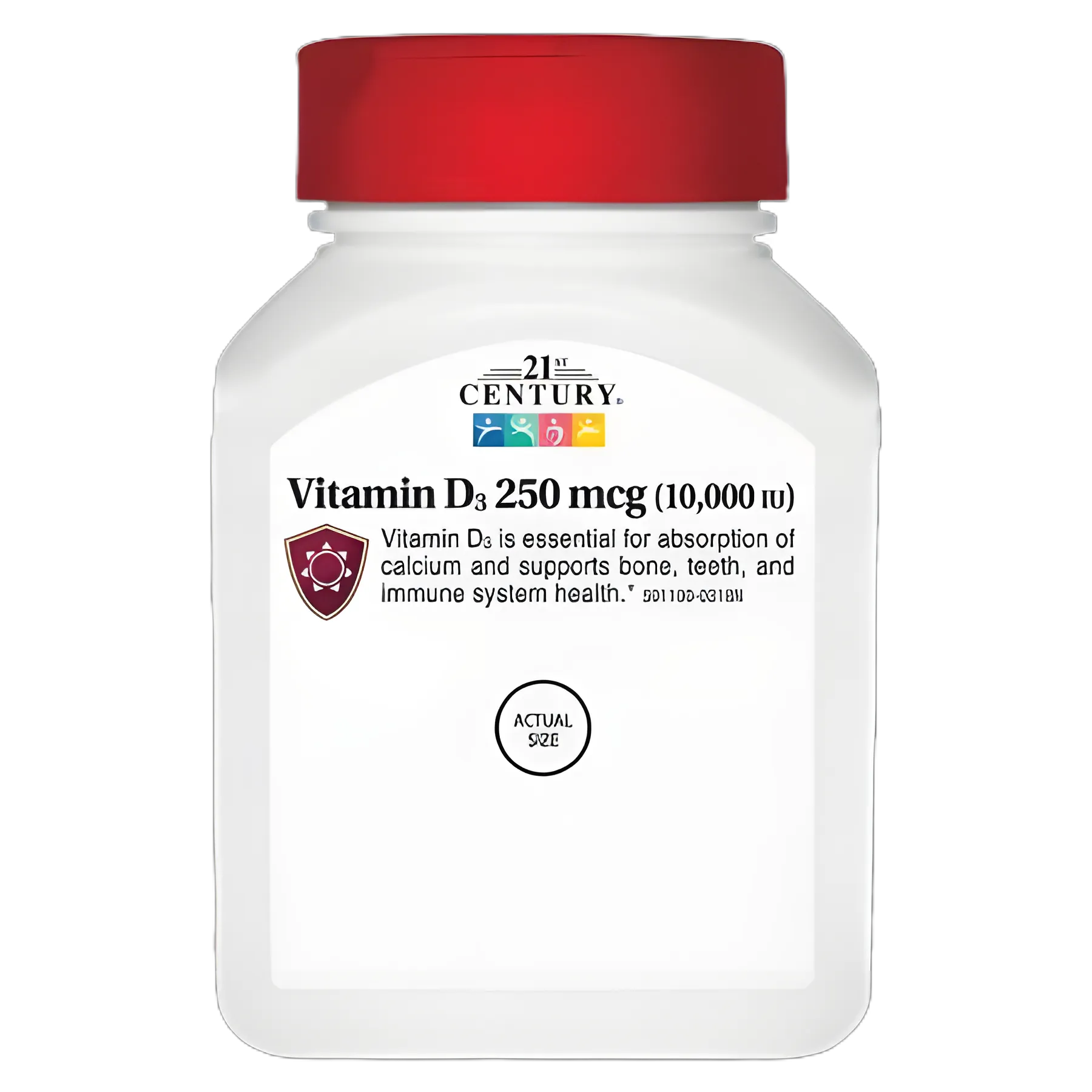 Vitamin Supplement 21st Century® Vitamin D 2000 IU Strength Tablet 110 per Bottle