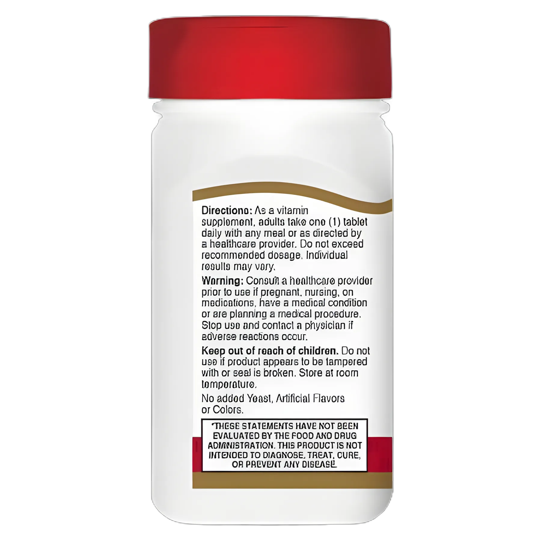 Vitamin Supplement 21st Century® Vitamin D 2000 IU Strength Tablet 110 per Bottle