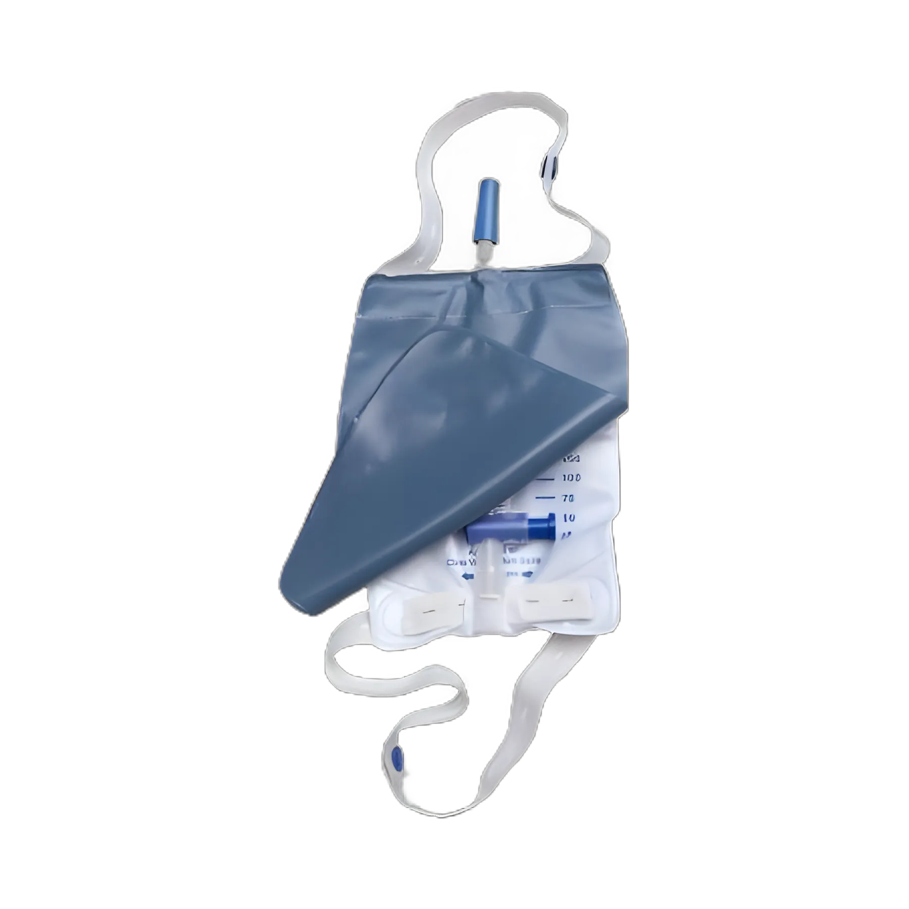 Urinary Leg Bag Fig Leaf™ NonReturn Valve Sterile 500 mL Vinyl