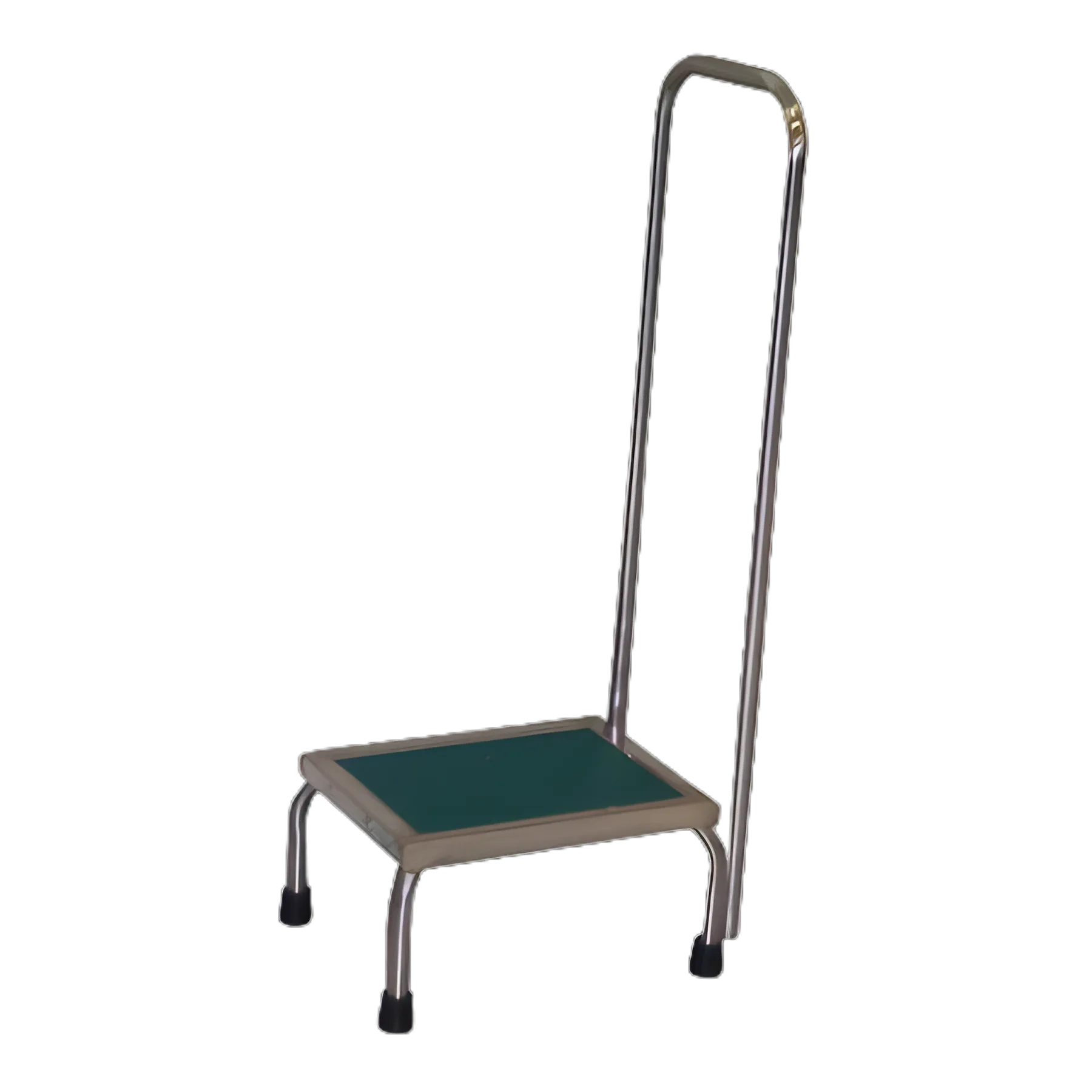 MRI-Compatible Stainless Steel Step Stool with Handrail