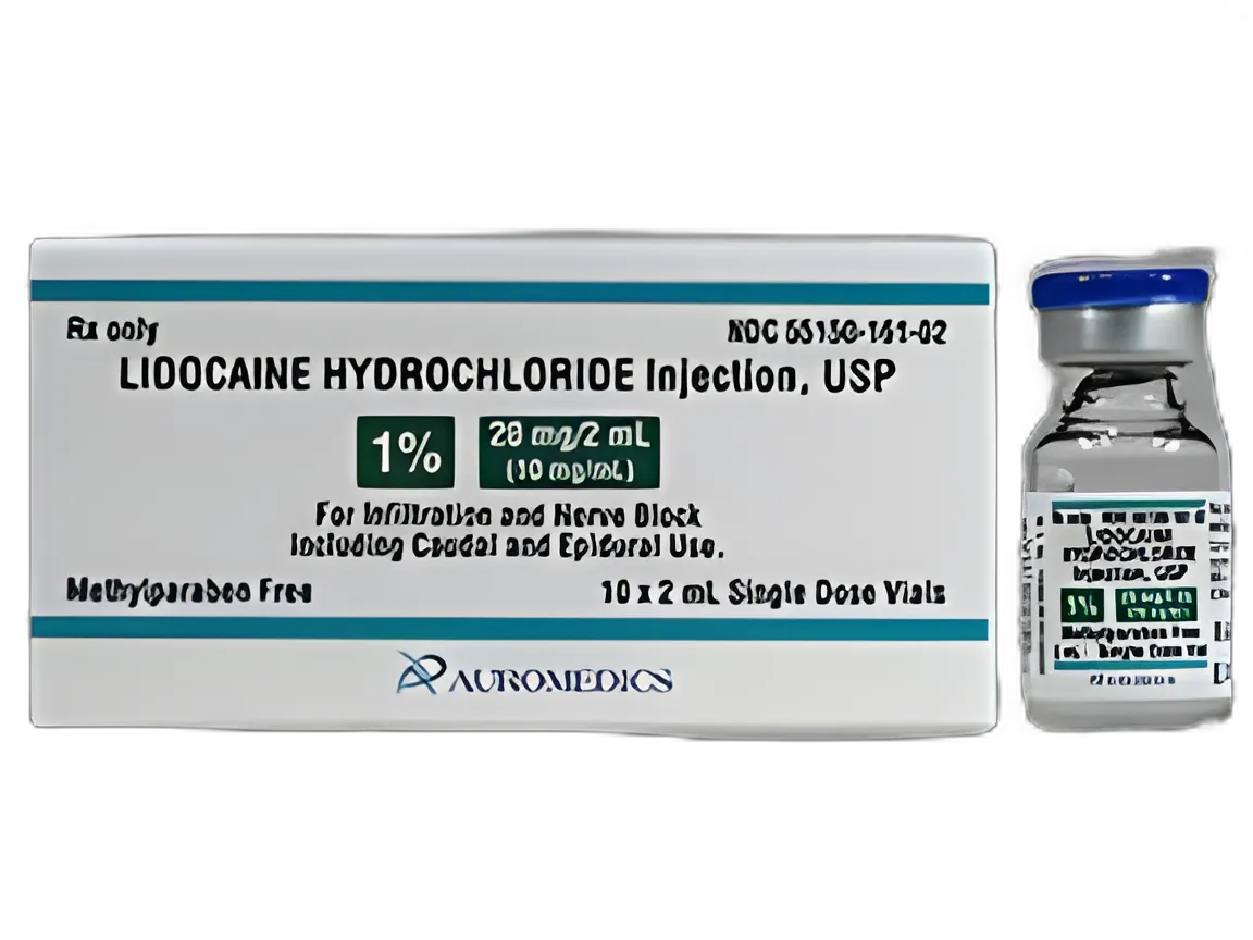 Lidocaine HCl, Preservative Free 1%, 10 mg / mL Injection Single-Dose Vial 2 mL