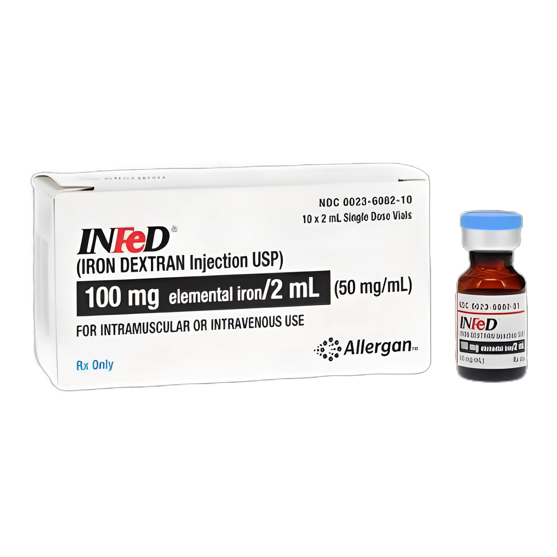 INFeD Iron Dextran 50 mg/mL Injection - Anemia Treatment