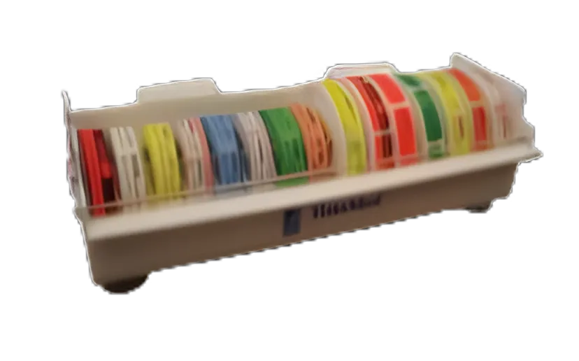 Label Dispenser Custom Time® 3-1/2 X 12-1/2 Inch Desktop Manual Pull Whte Plastic For use with Ansesthesia Tape and Labels