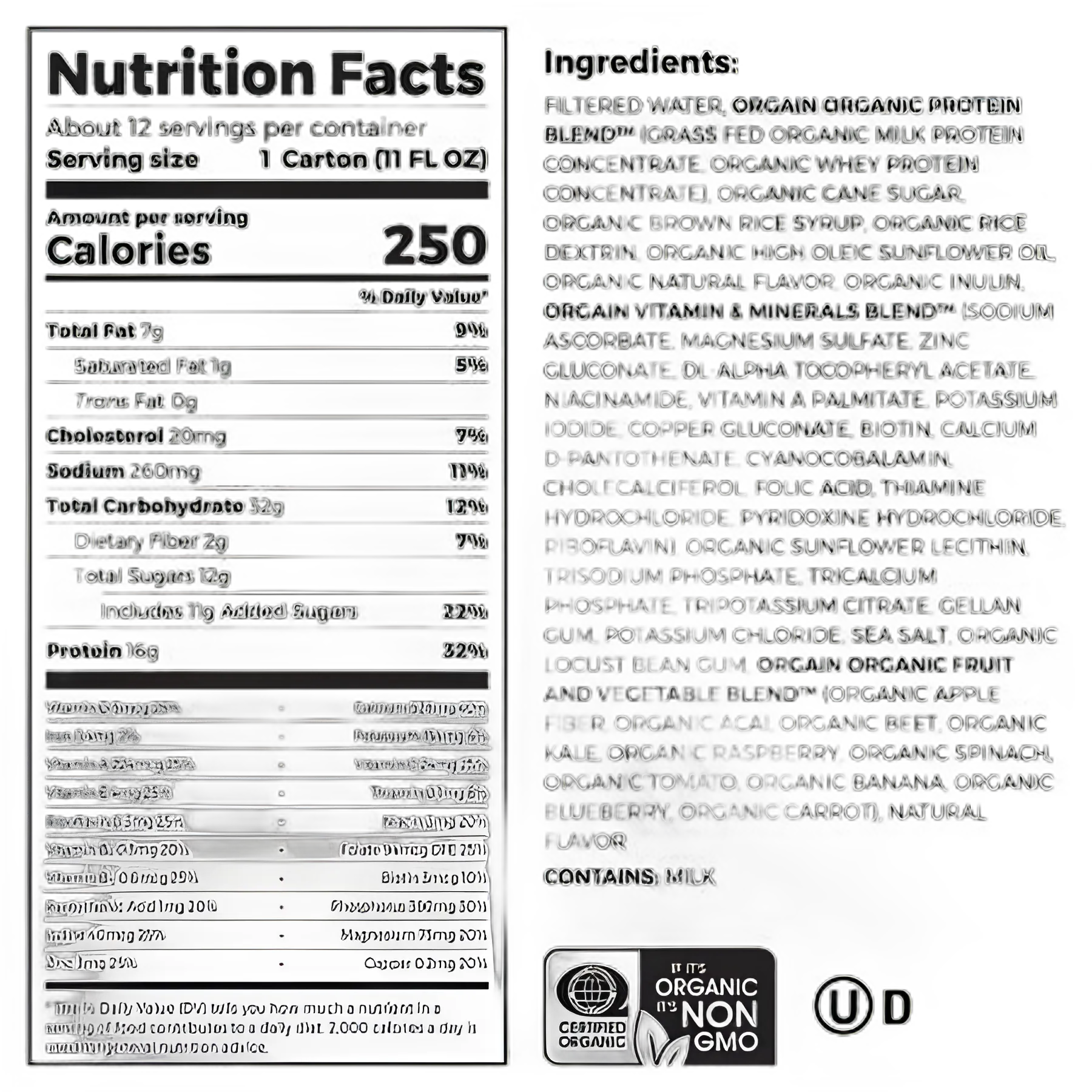 Orgain® Organic Nutritional Shake - Vanilla Bean 11oz