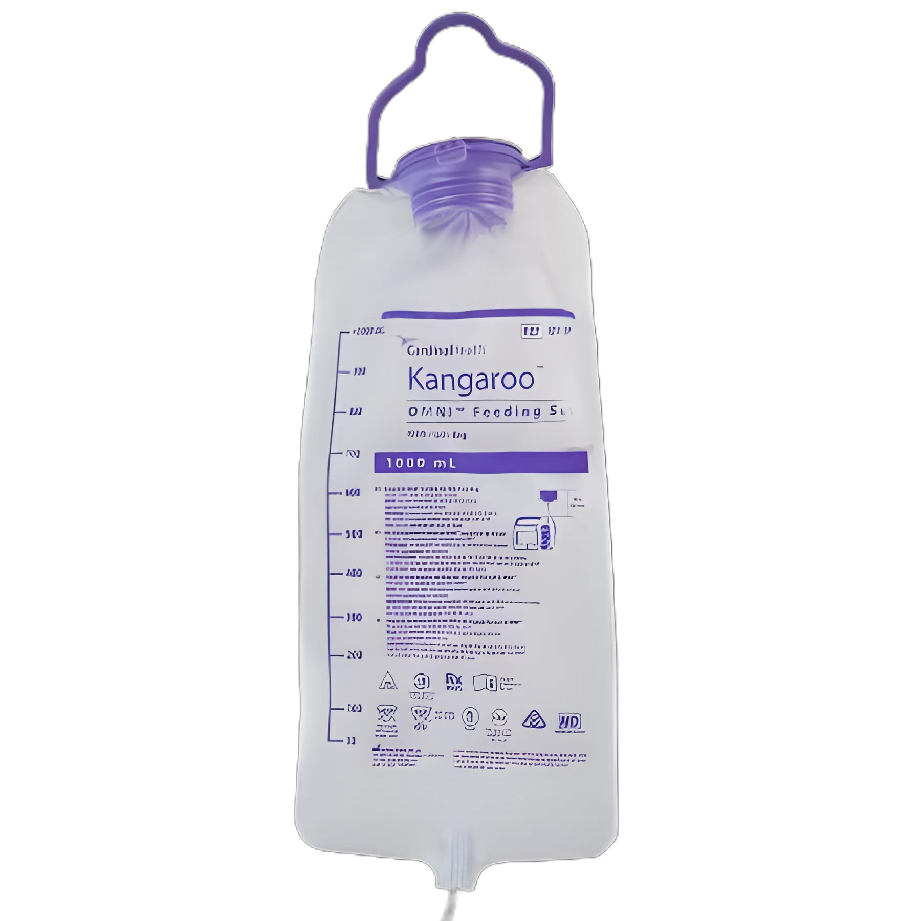 Enteral Feeding Pump Flush Bag Set Kangaroo OMNI™ 1000 mL NonSterile