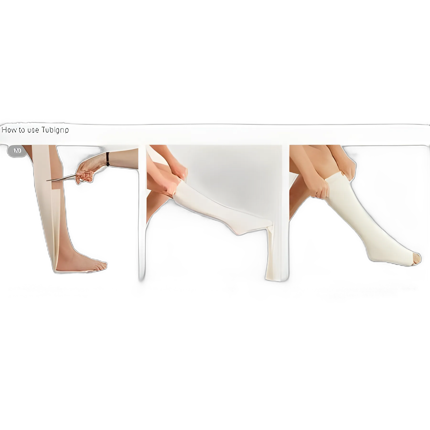 Elastic Tubular Support Bandage Tubigrip® 4 Inch X 1 Yard Large Knee / Medium Thigh Pull On Natural NonSterile Size F Standard Compression