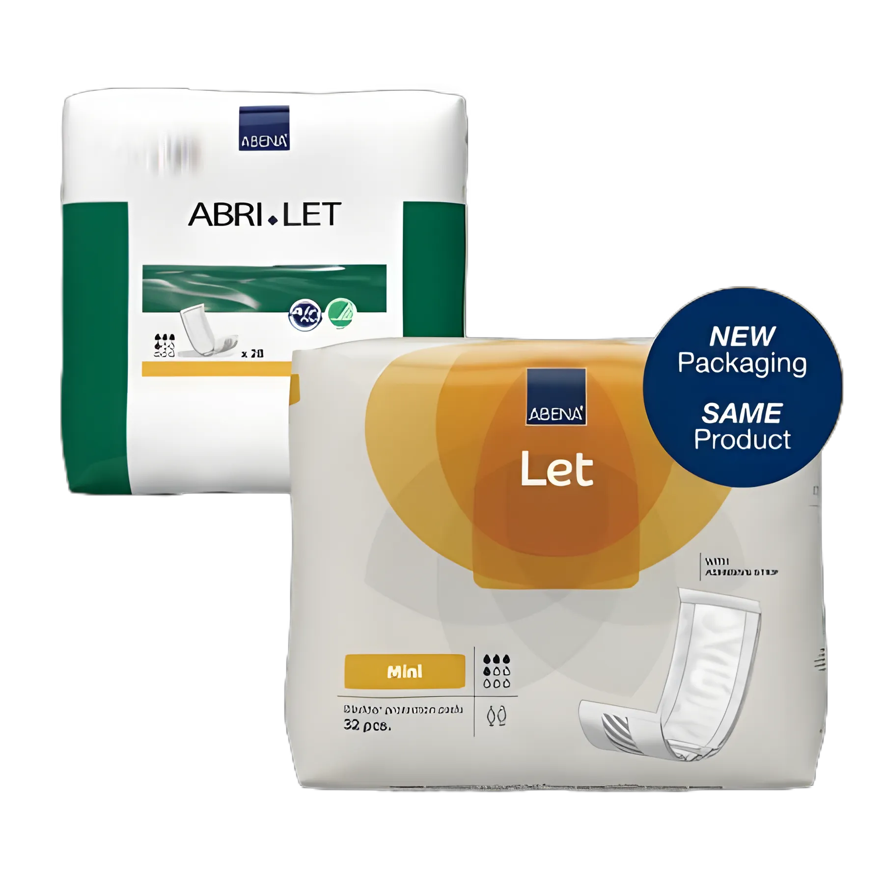 Incontinence Liner Abena® Abri-Let Mini 5.5 X 15.3 Inch Light Absorbency Fluff / Polymer Core One Size Fits Most