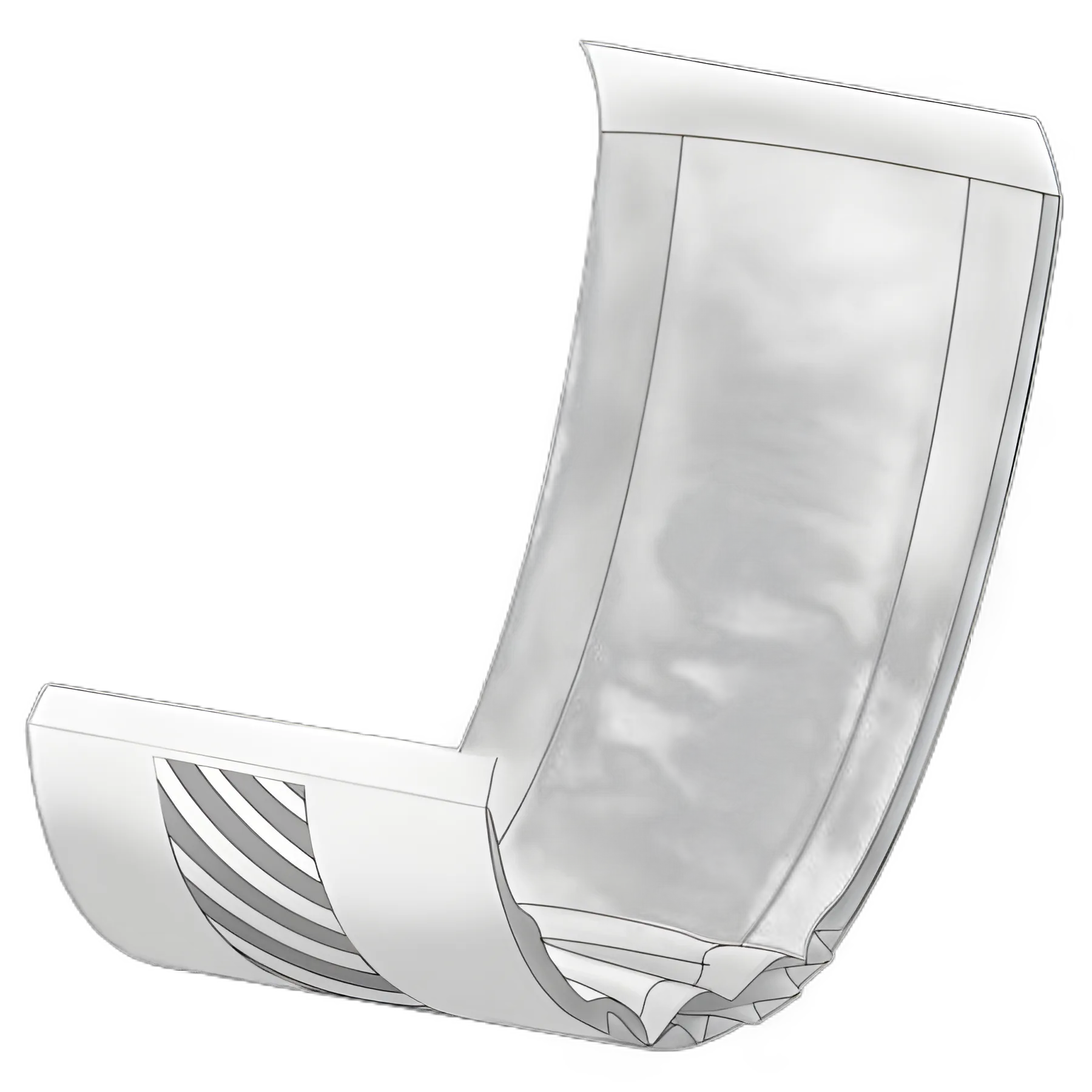 Incontinence Liner Abena® Abri-Let Mini 5.5 X 15.3 Inch Light Absorbency Fluff / Polymer Core One Size Fits Most