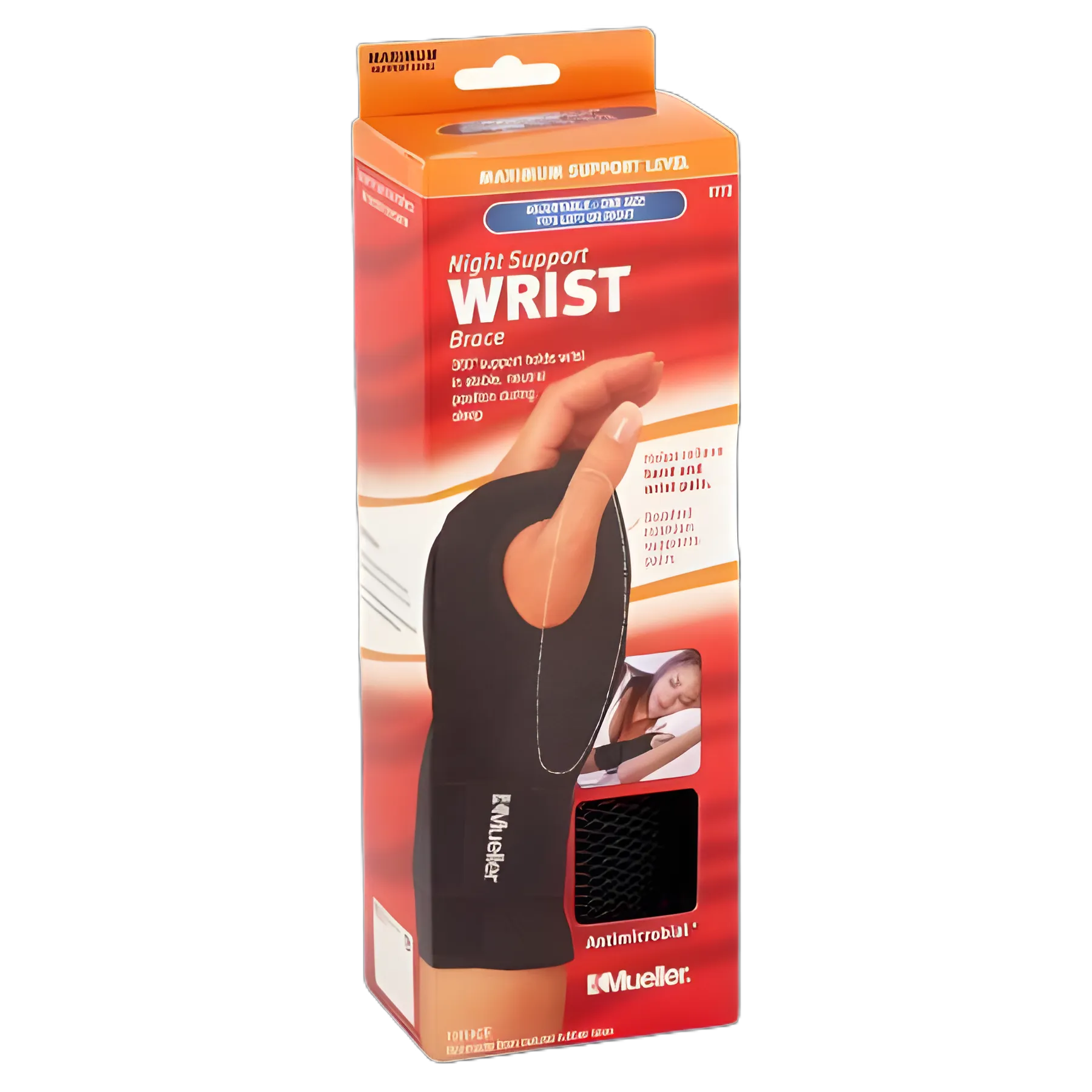 Mueller® Night Wrist Brace for Carpal Tunnel, Arthritis & Tendonitis Relief - Fabric/Metal, Adjustable, One Size