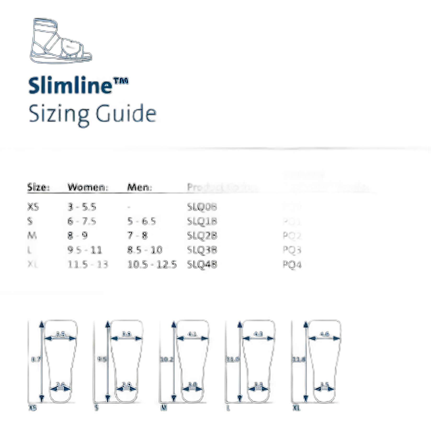 Cast Boot SlimLine™ Large Unisex Black