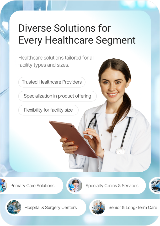 Diverse Solutions for Every Healthcare Segment